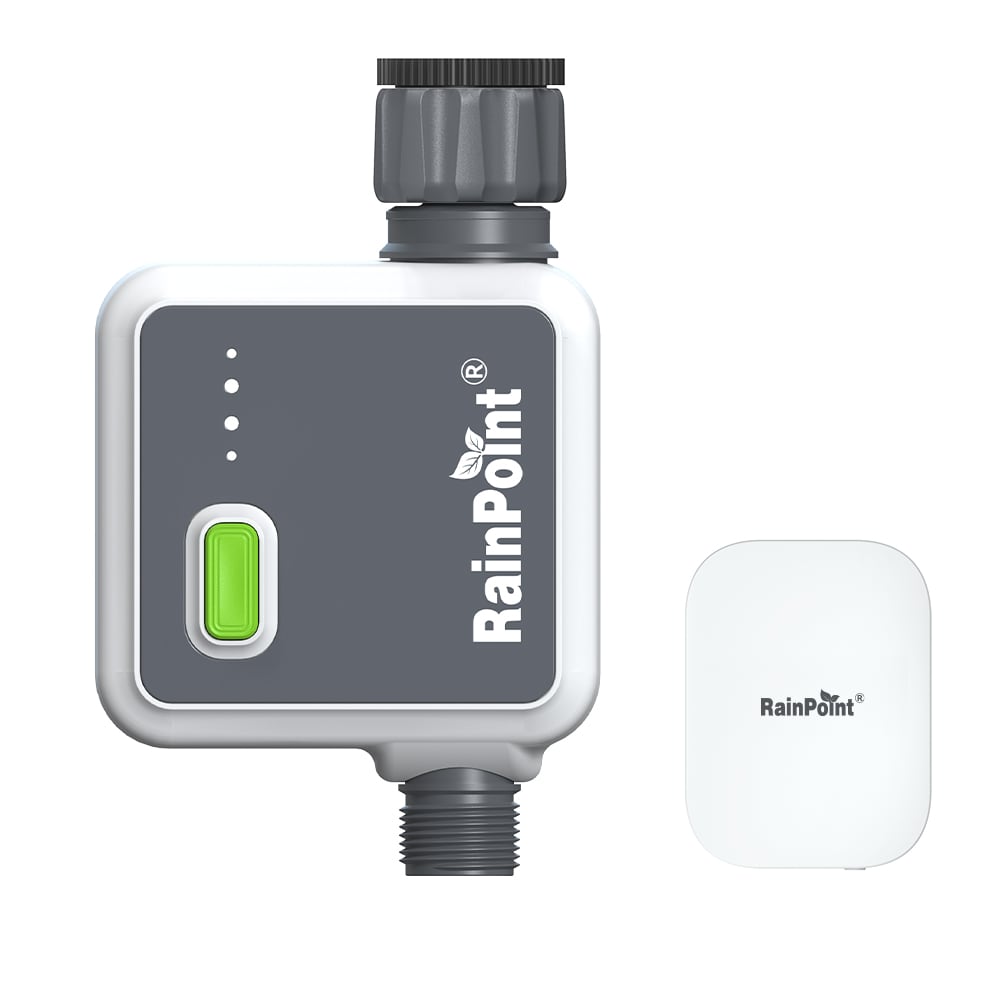 RainPoint HTV113FRF+HWG023WRF 1 -Station Digital Wi-Fi Compatible Outdoor only Irrigation Timer