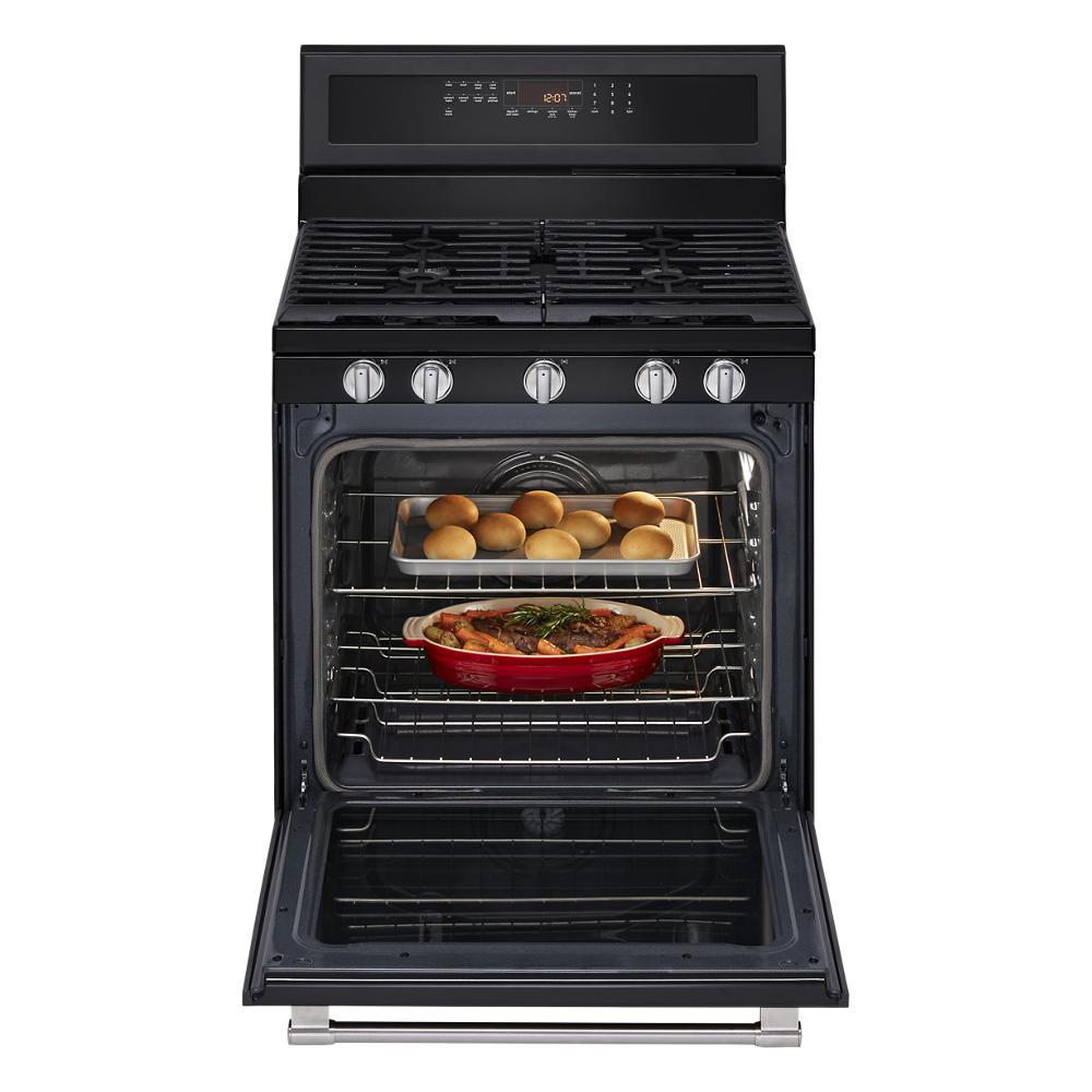 Maytag 30-in 5 Burners 5.8-cu ft Self-cleaning Convection Oven 