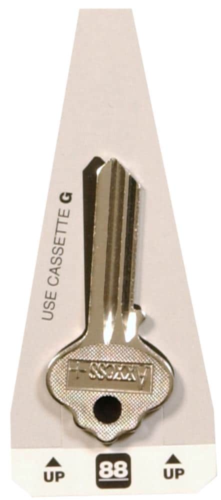 Hillman 88072 Silver Home and Office Key Brass House/Entry Key Blank