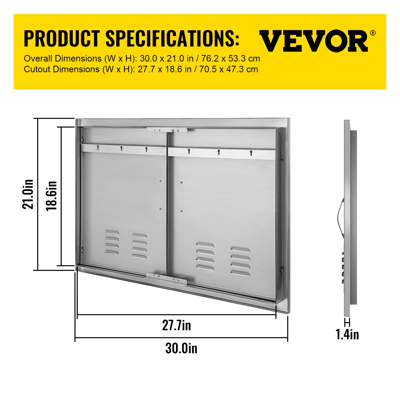 VEVOR 30YCQRSSCGMDTFK01V0 Builtin-Grill-Cabinet-Parts - View #8