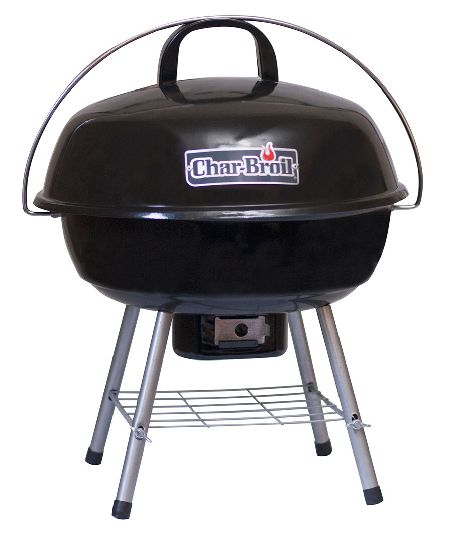 Char-Broil 151-Sq in Black Portable Charcoal Grill at Lowes.com