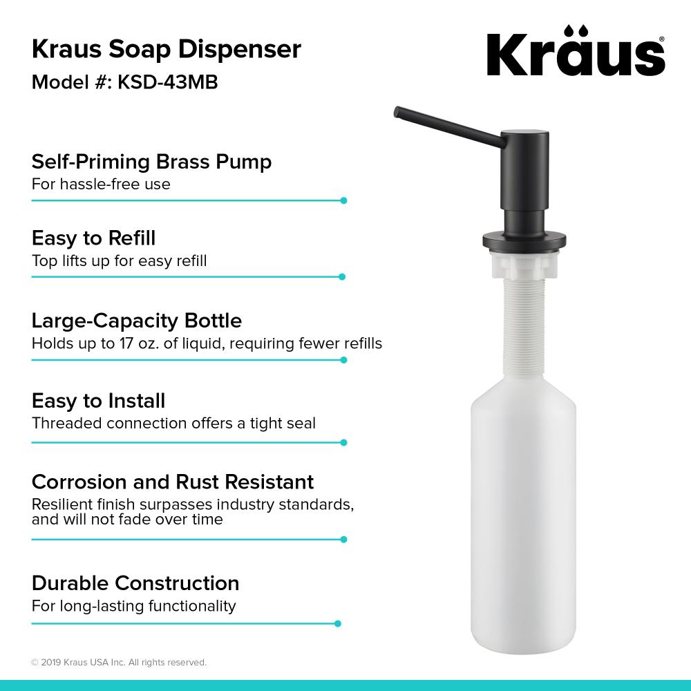 Kraus KSD-43MB Soap-Lotion-Dispensers - View #3