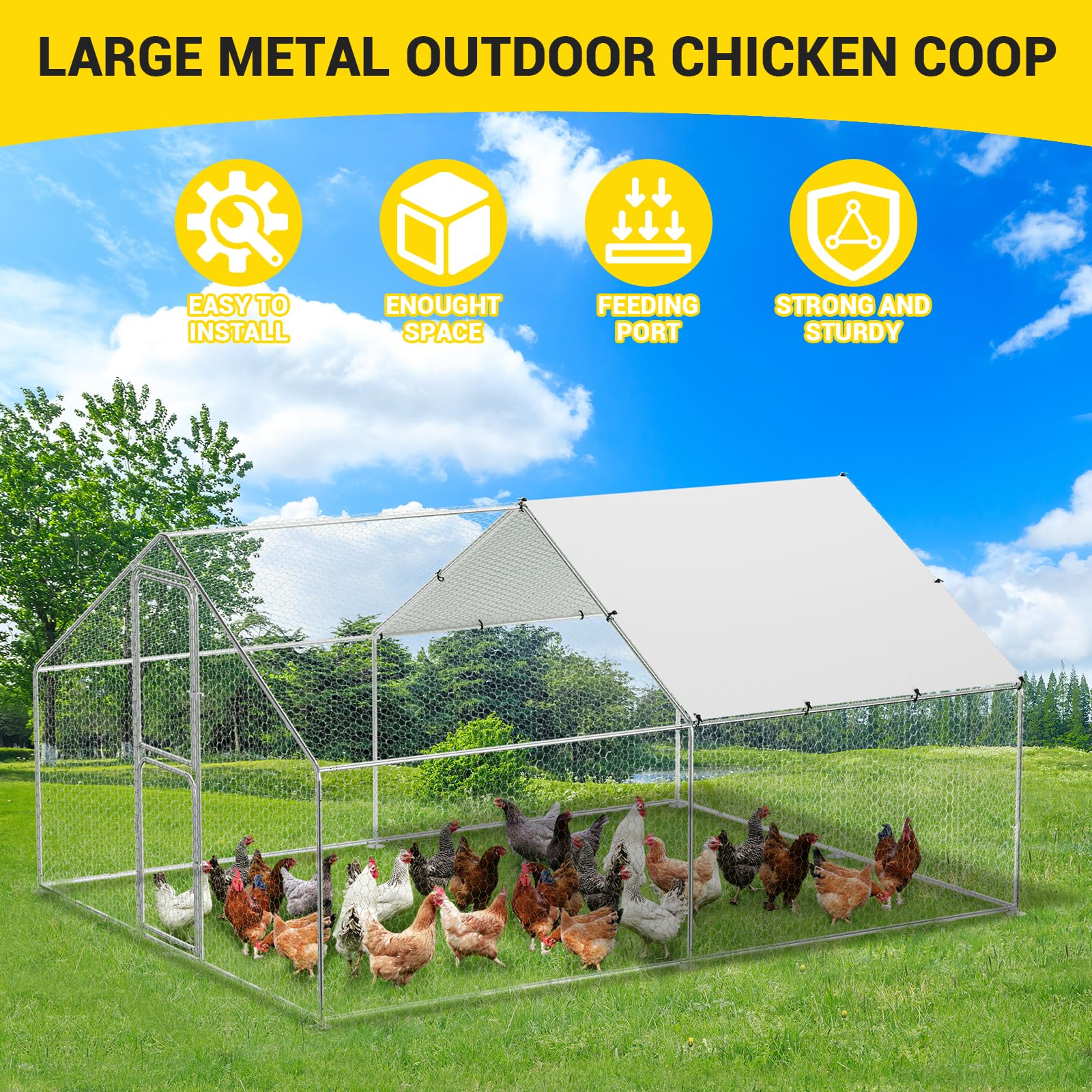 Garvee LYU01PHO-16N3QJBH Chicken-Coops-Rabbit-Hutches - View #3