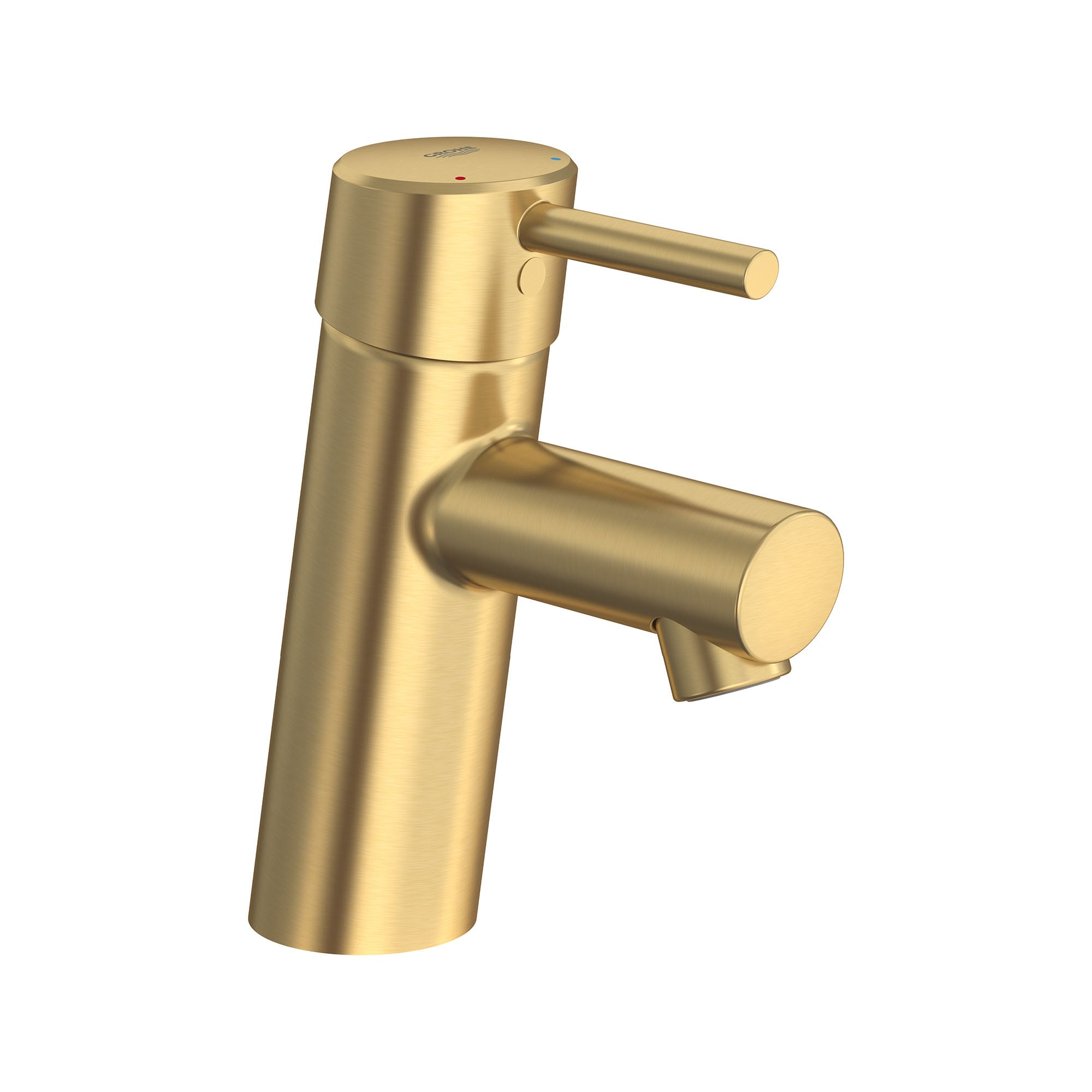 GROHE 34270GNA Brushed Cool Sunrise Single hole 1-handle WaterSense Low-arc Residential Handle Bathroom Sink Faucet