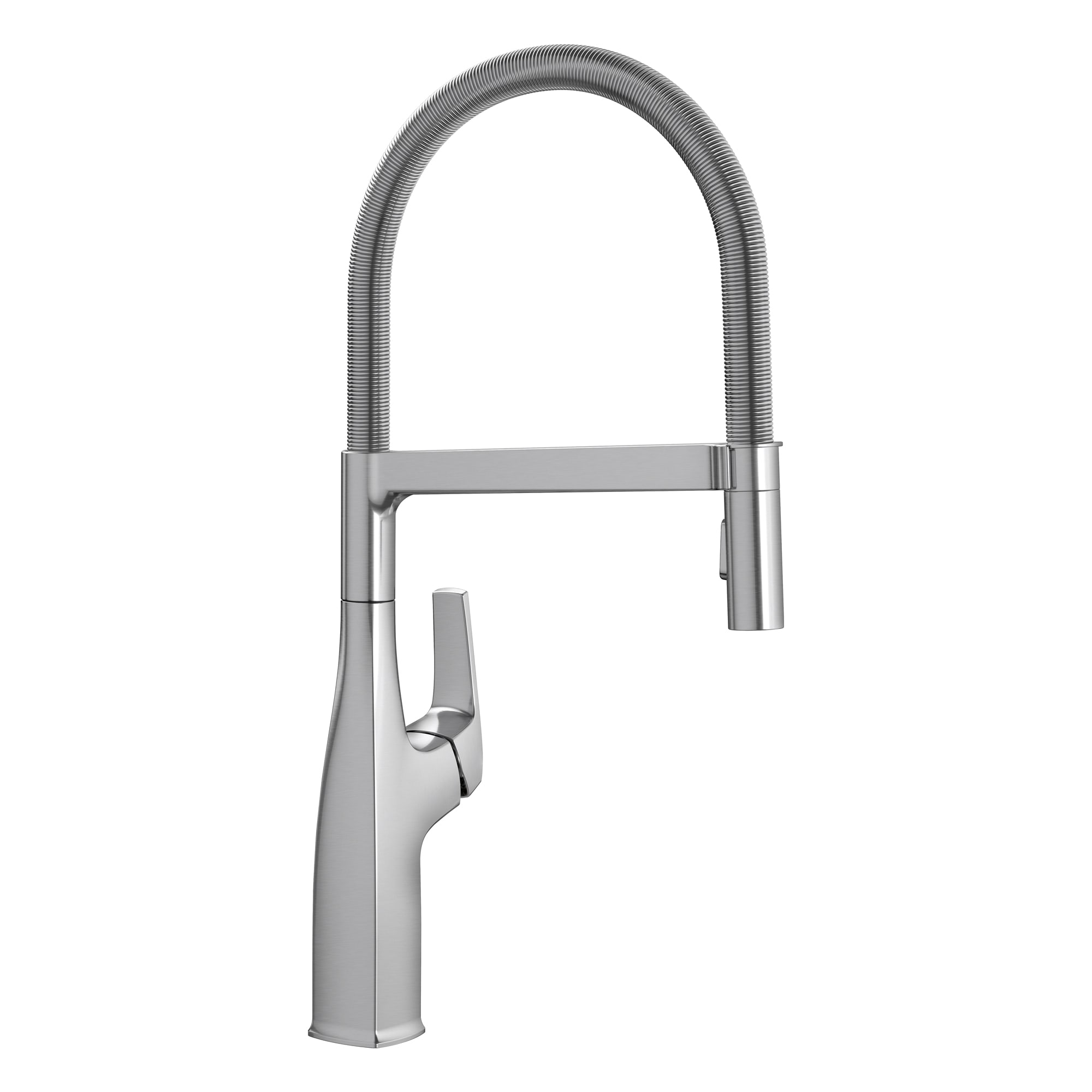 BLANCO 442676 Rivana Pvd Steel Single Handle Deck-mount Pull-down Kitchen Faucet with Sprayer