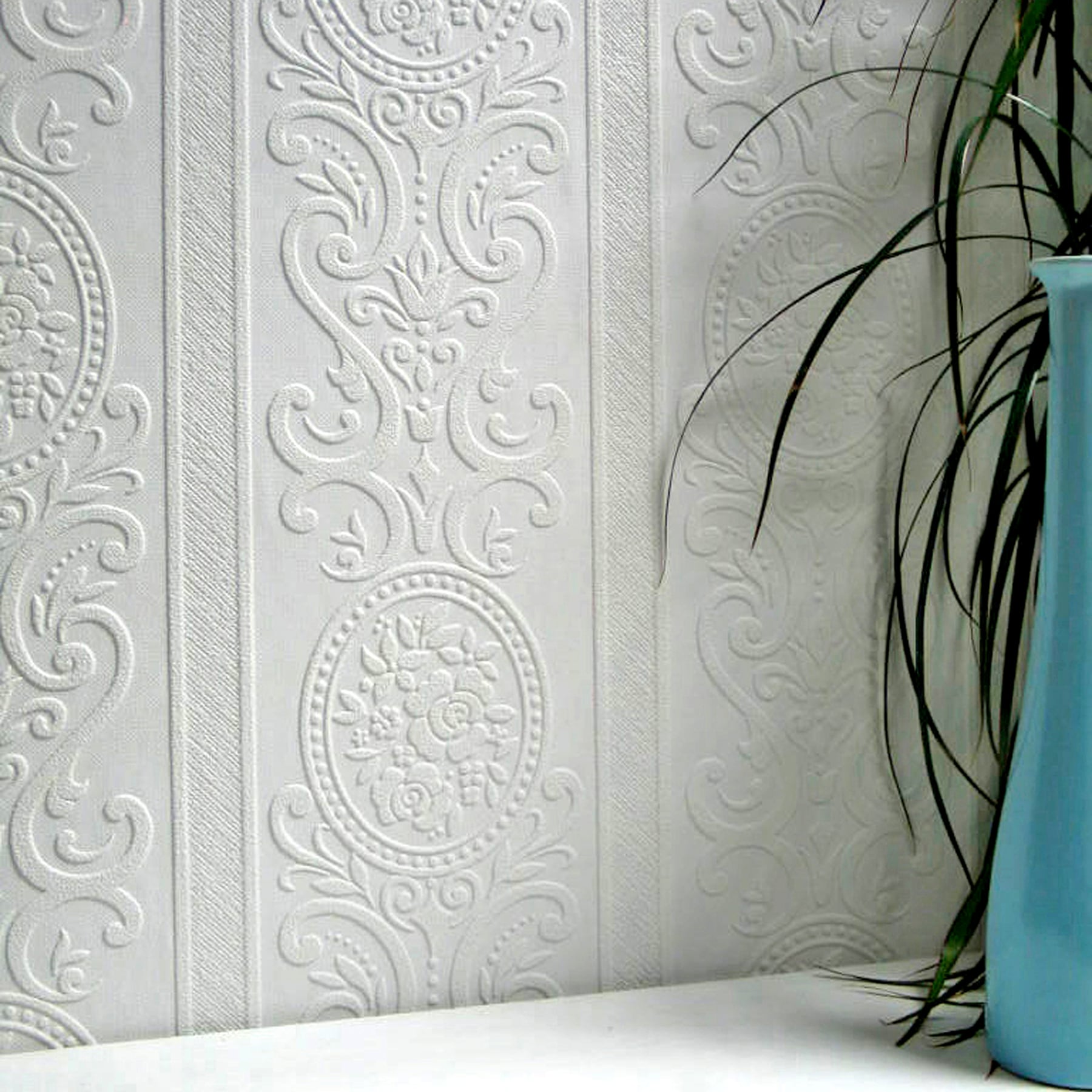 Macro Textured Paintable Wallpaper Printed With White Paint Stock Photo,  Picture and Royalty Free Image. Image 29082490.