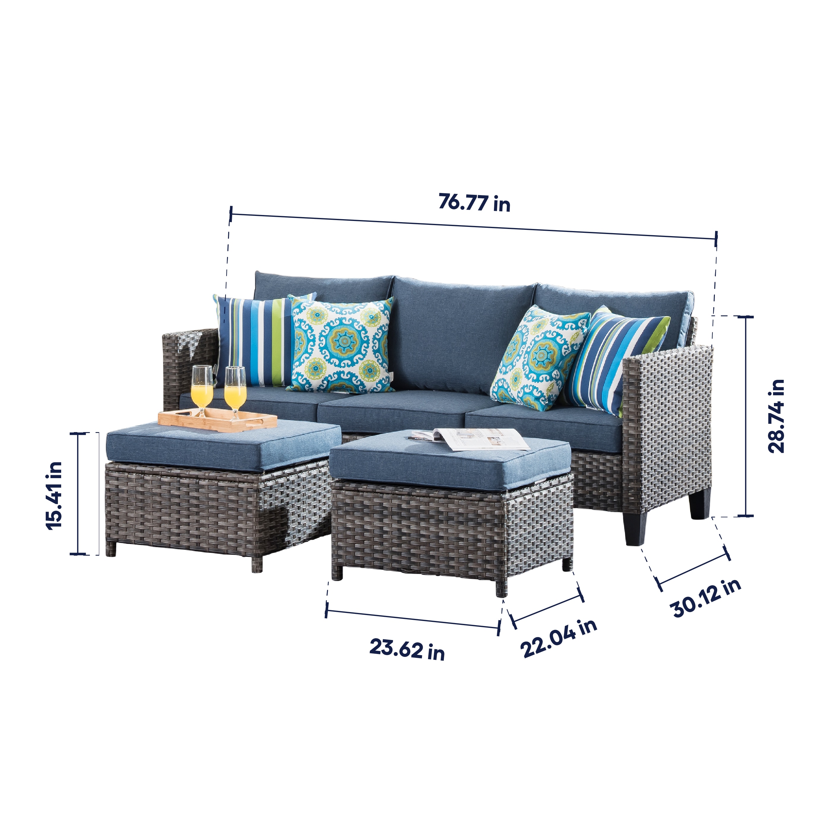 Ovios GS3021 Patio-Sofas-Daybeds - View #3