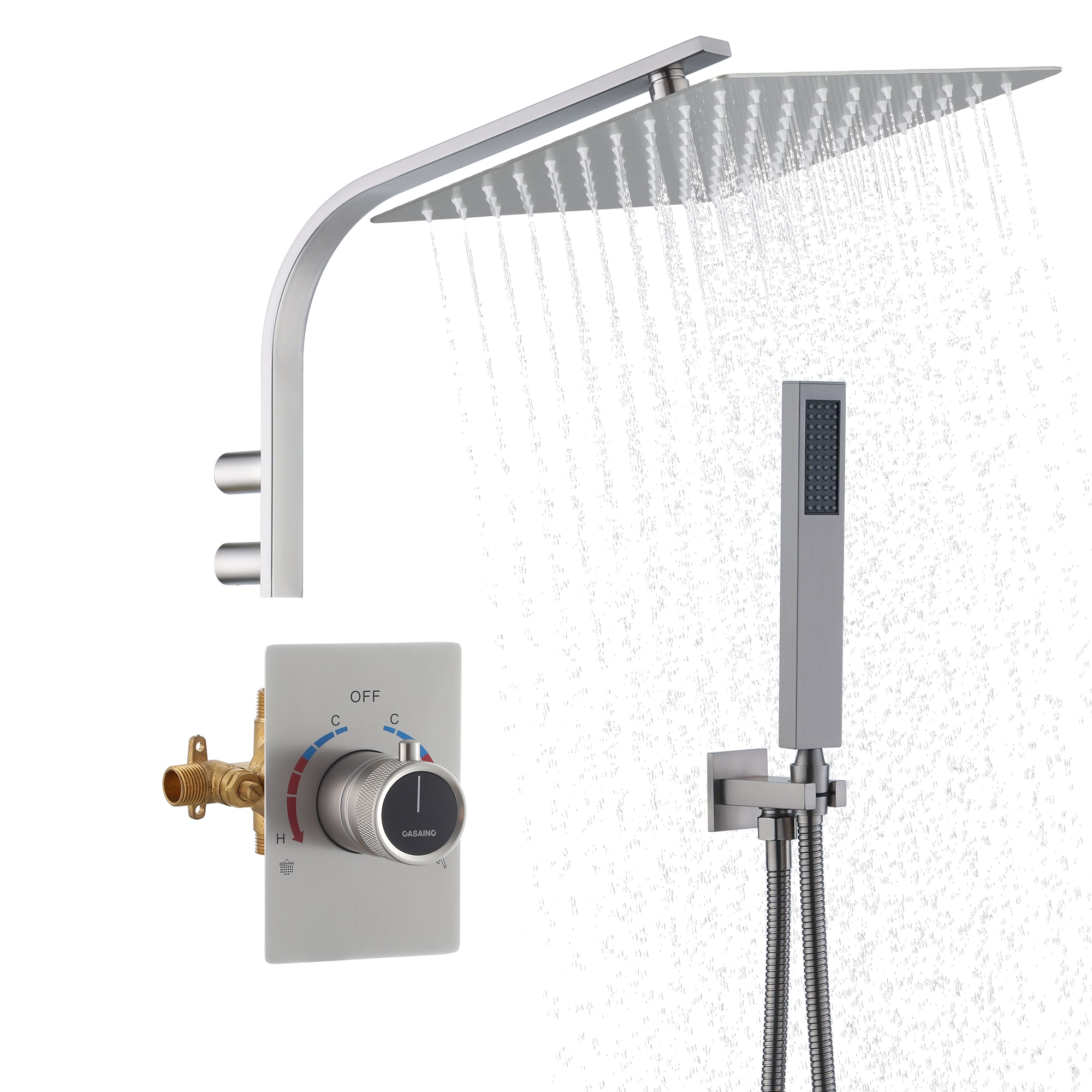 Clihome SMD-BS02BG Showerhead-Bar-Panels - View #2