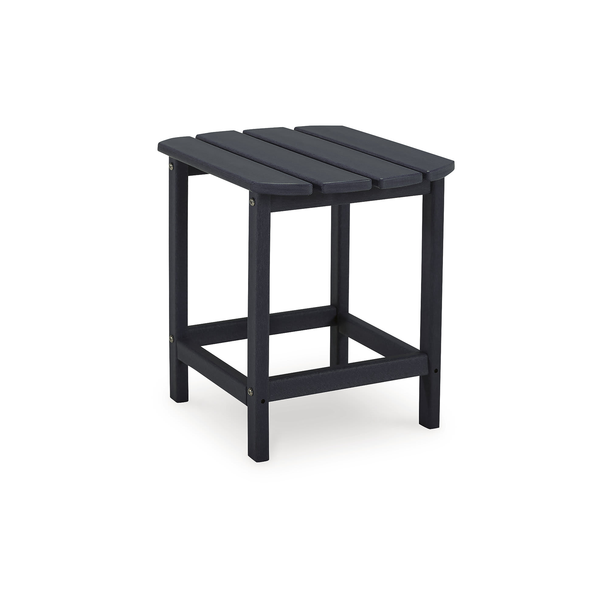 Signature Design by Ashley P008-703 Sundown Treasure Black Outdoor End Table with Weather Resistant HDPE