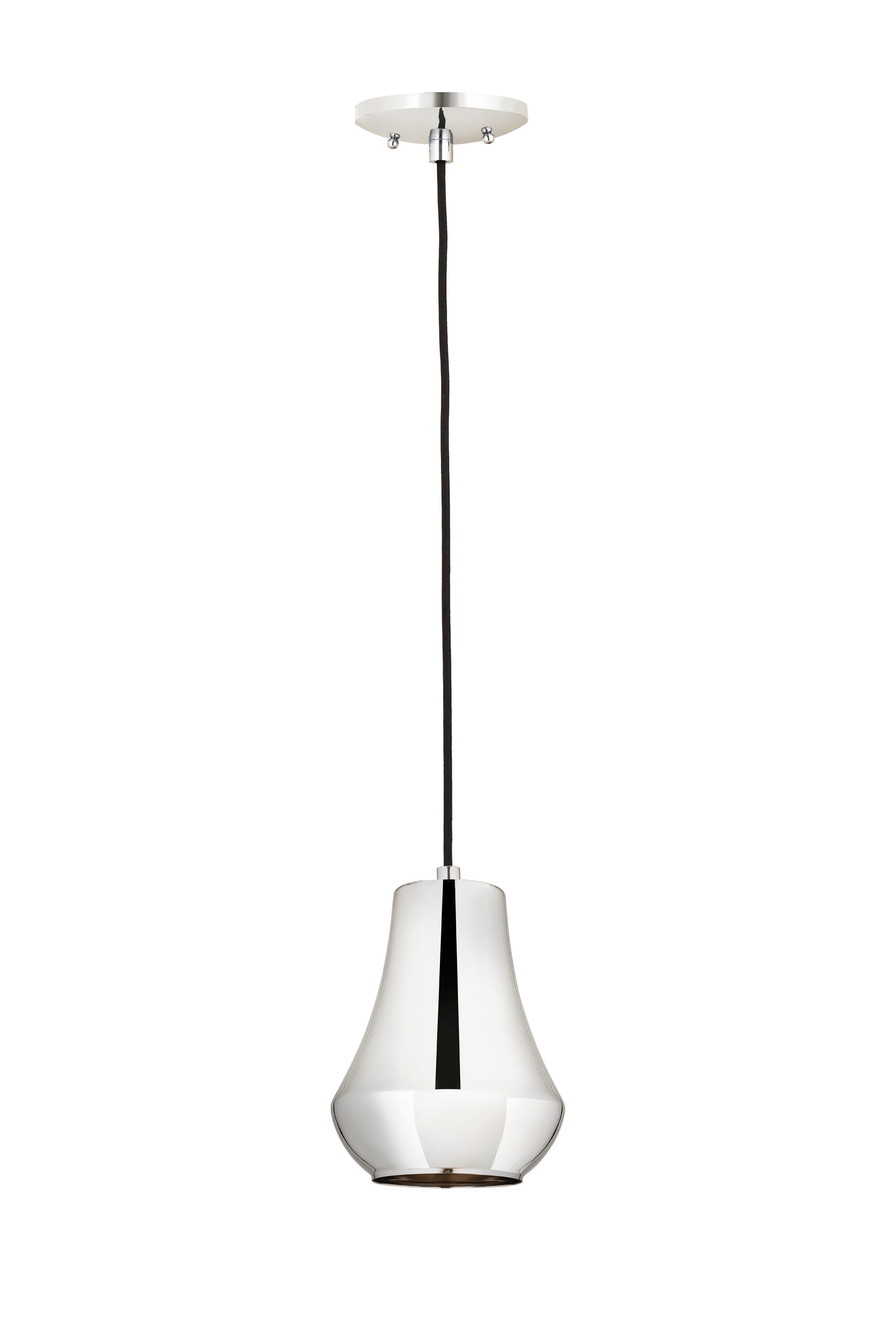 Innovations Lighting 654-1P-PN-7 Hartford Polished Nickel Traditional Cone Mini Hanging Pendant light