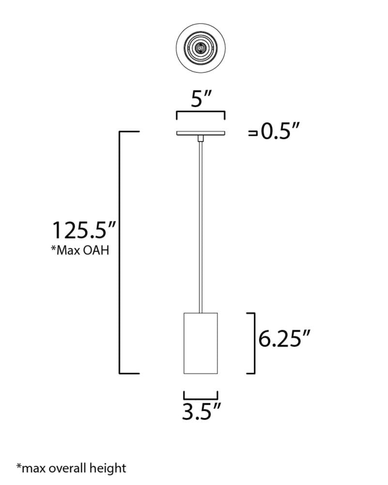 Dwell Mini White Aluminum LED Pendant with Adjustable Light Direction
