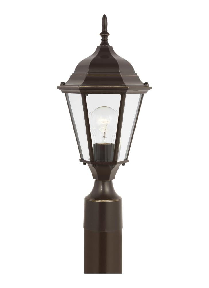 Generation Lighting 82941-71 Bakersville 17.875-in H Antique Bronze Hardwired Incandescent Post light