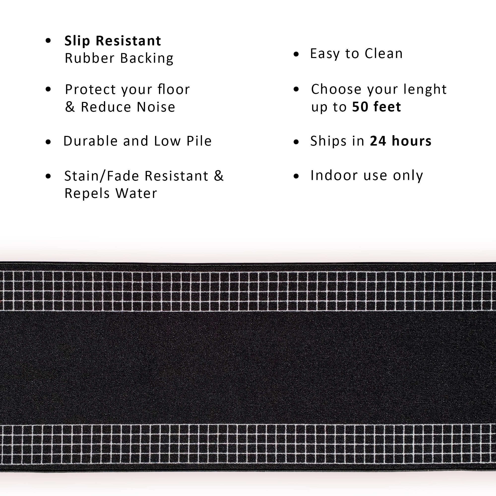 Playa Rug Y-CHK-BLK-26X33 rugs - View #4