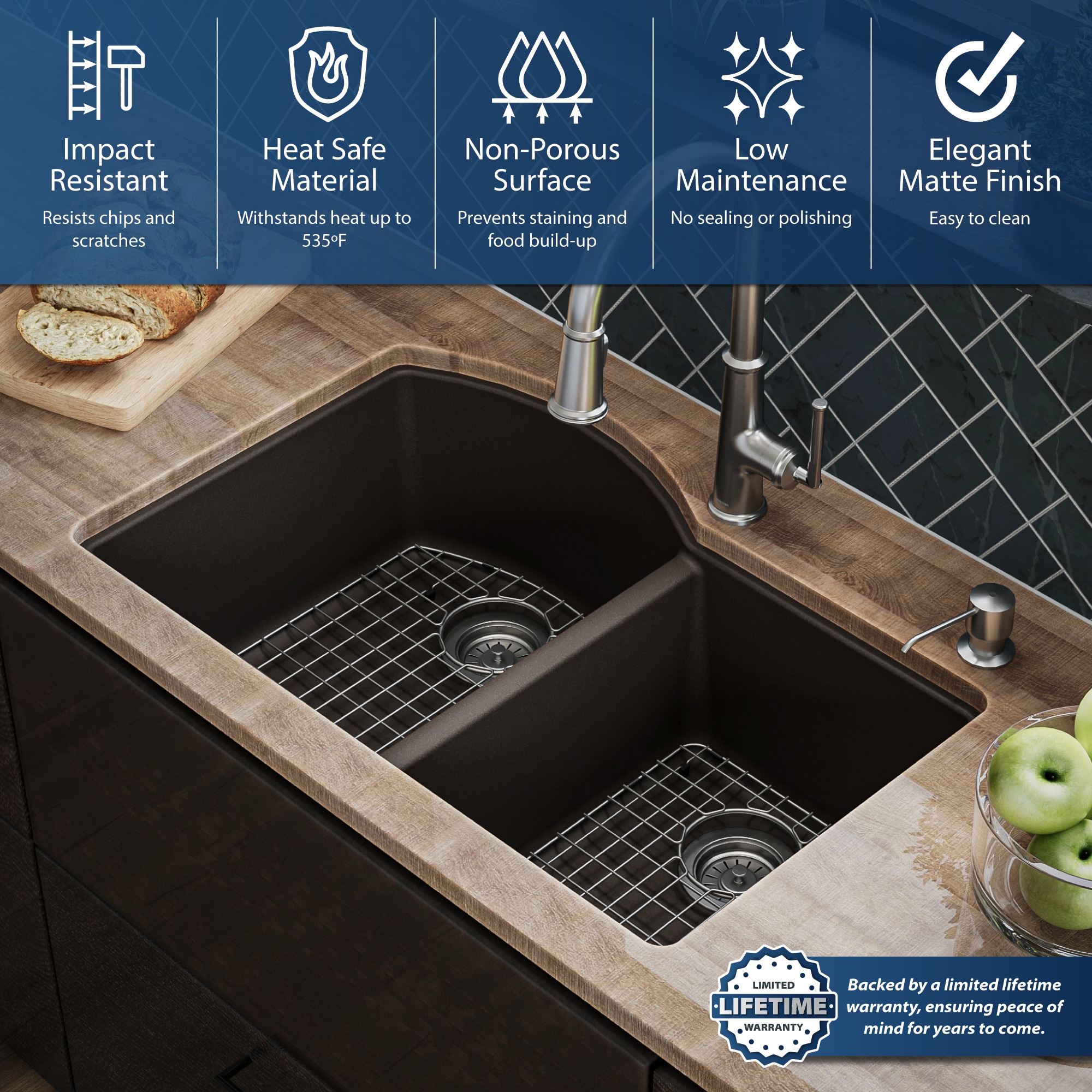 Karran QU-610-BR-PK1 Kitchen-Sinks - View #6