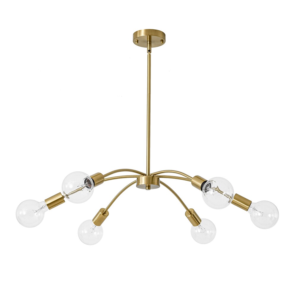 Wonderindoor 6 -Light Copper Metal Chandelier