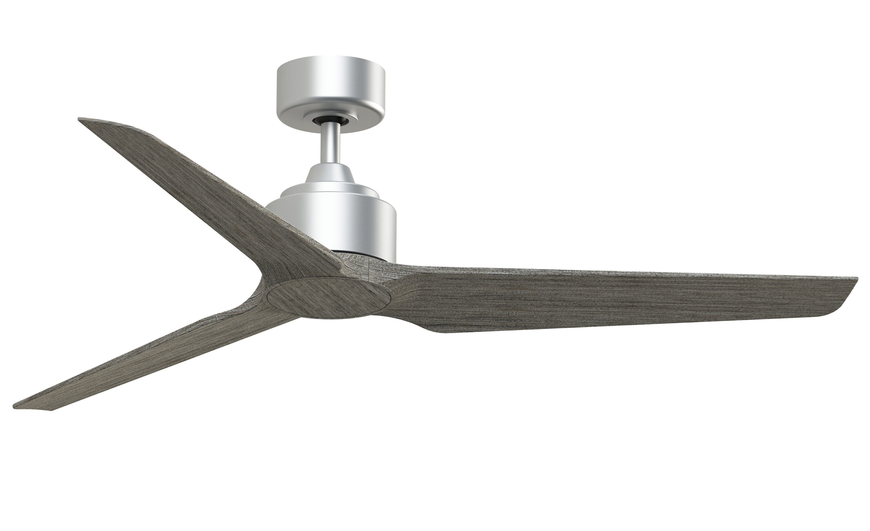 Fanimation Spitfire 72-in Galvanized with Natural Blades Indoor/Outdoor Flush Mount Smart Propeller Ceiling Fan Light Kit Compatible and Remote (3-Blade) FPD6721BGZ-72N-F Sansujyuku sansujyuku.com