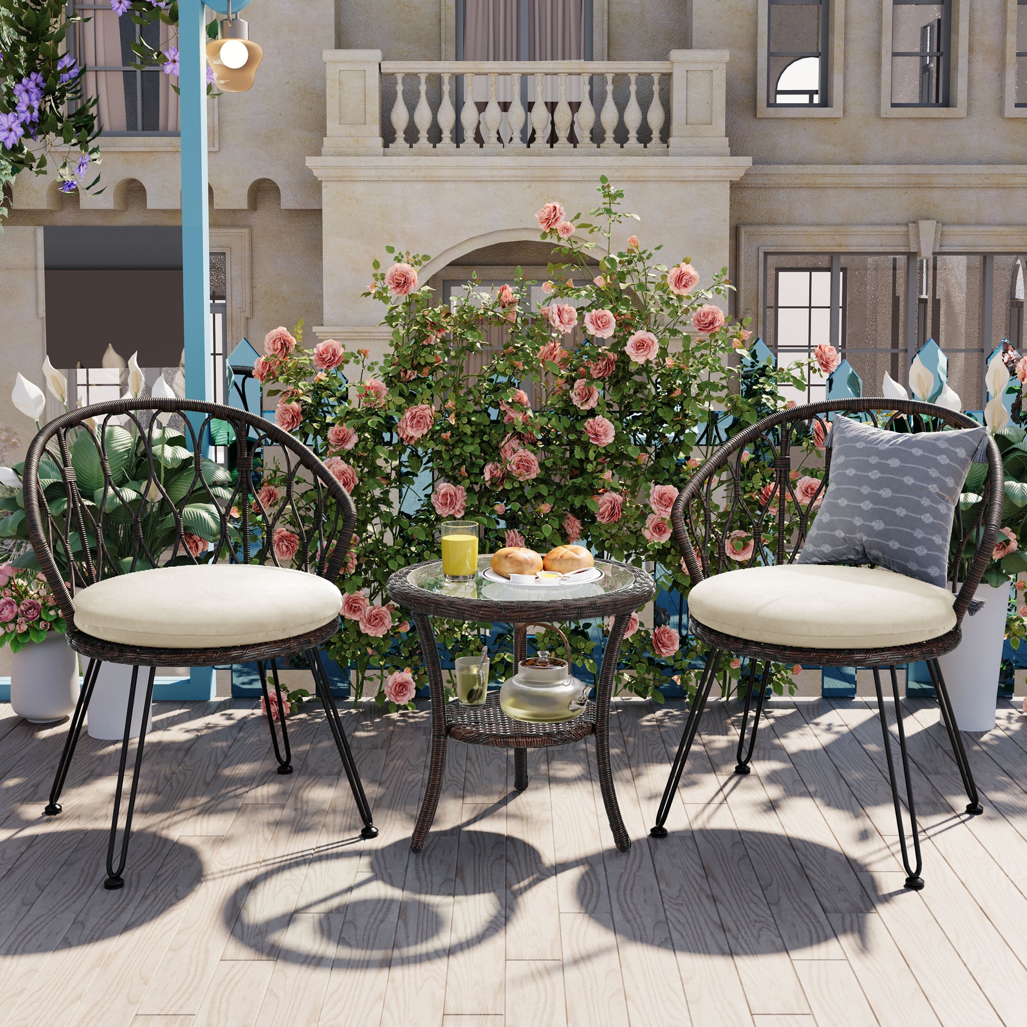 AHIOU HOME ZAAHG-75X41TPS Patio-Conversation-Sets - View #2