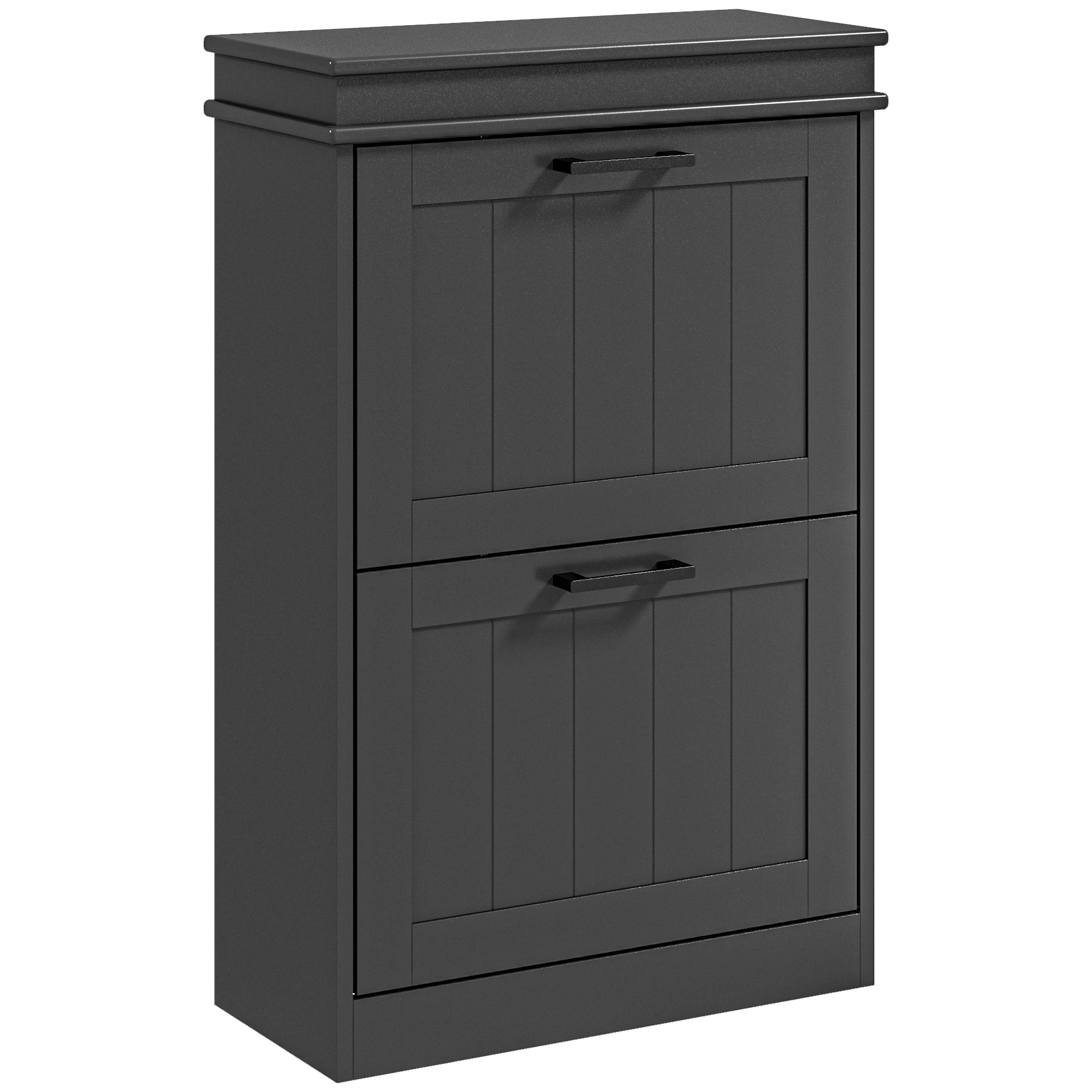 Blisstyle - Shoe Cabinet For Entryway Narrow Shoe Rack Storage Organizer With 2 Flip Drawers And ...