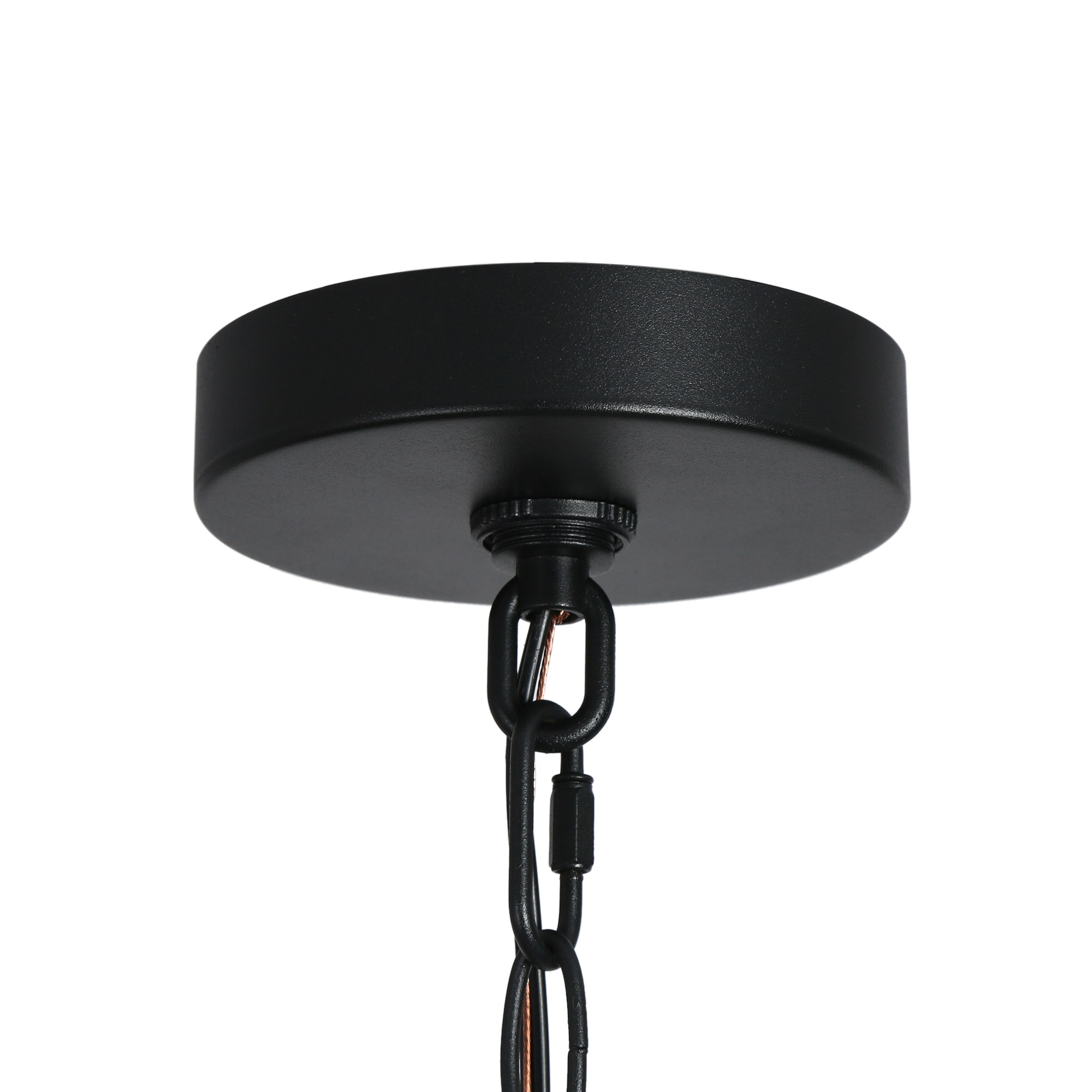 Matte Black Glass Mini Outdoor Pendant Light