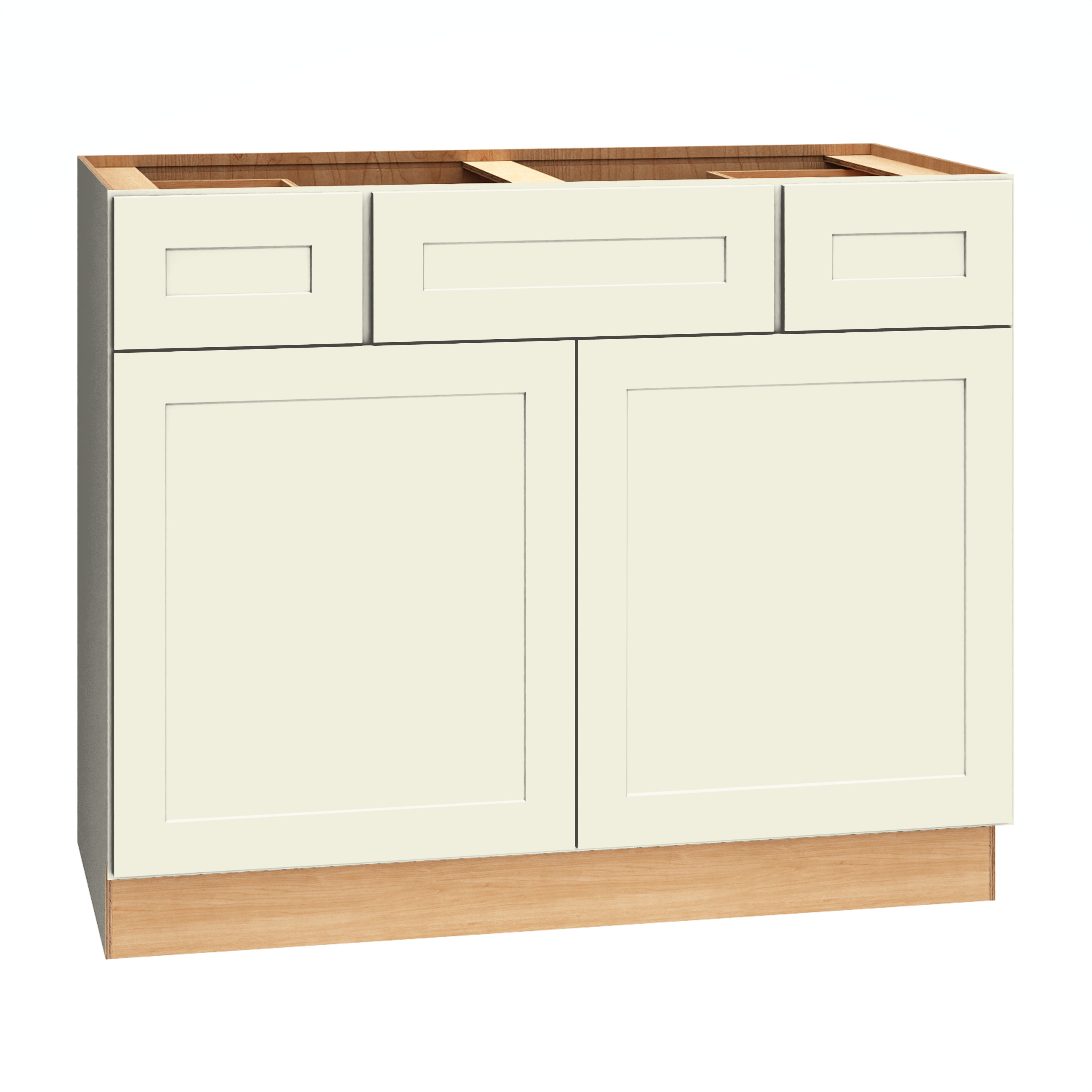 Diamond Express 61B-2VSD423421 Jamestown 42-in Steam Bathroom Vanity Base Cabinet without Top