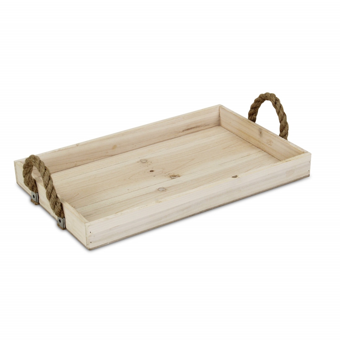 HomeRoots 4000399616 2-in x 19.75-in Brown Rectangle Serving Tray