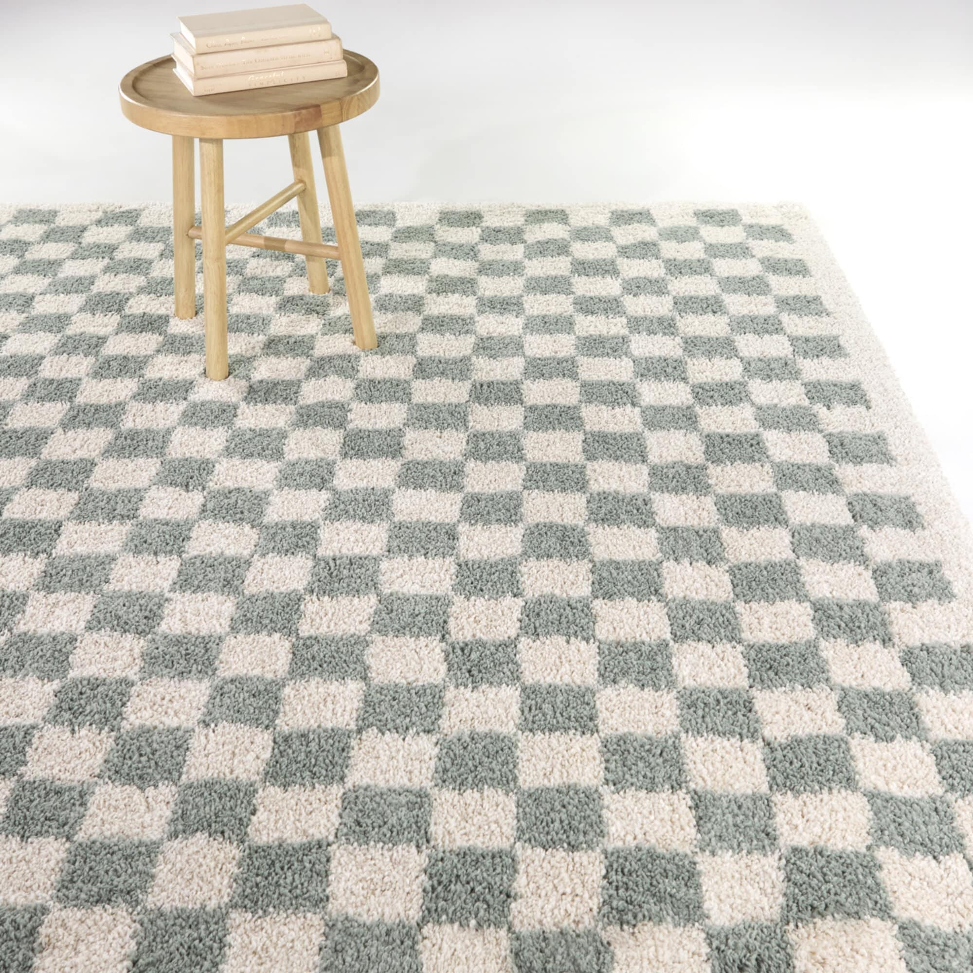 Balta 3122035 5 x 5 (ft) Polypropylene Sage Square Indoor Geometric Mid-Century Modern Area rug