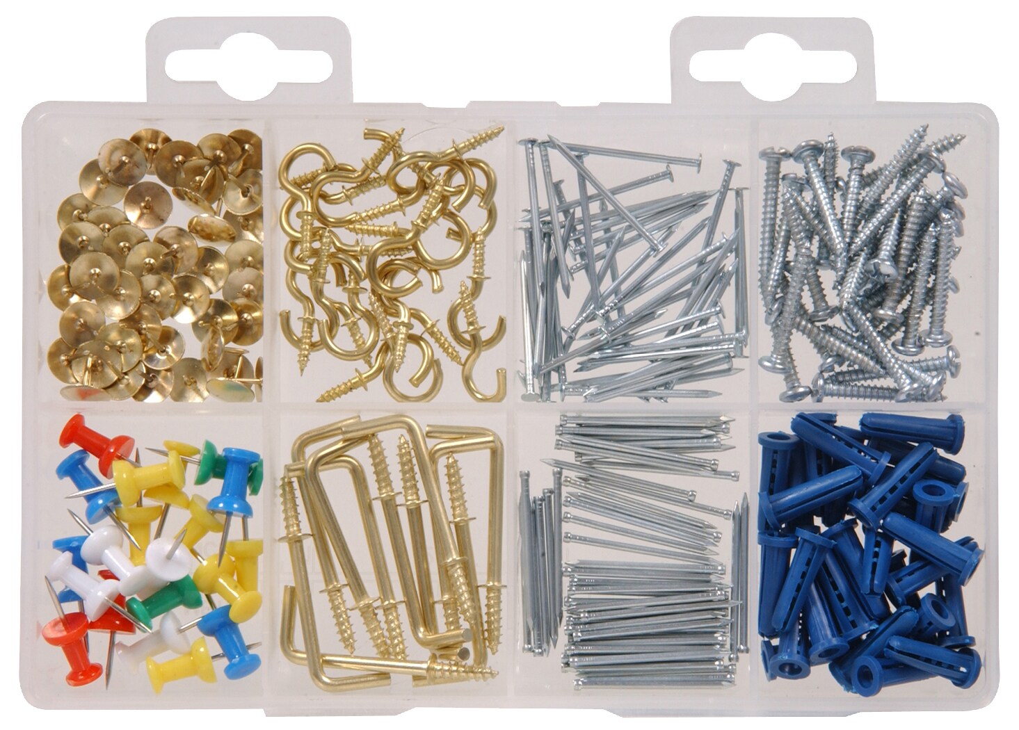Hillman 240 Piece Steel Assorted Colors Combo Fastener Kit Case Included In The Fastener Kits 