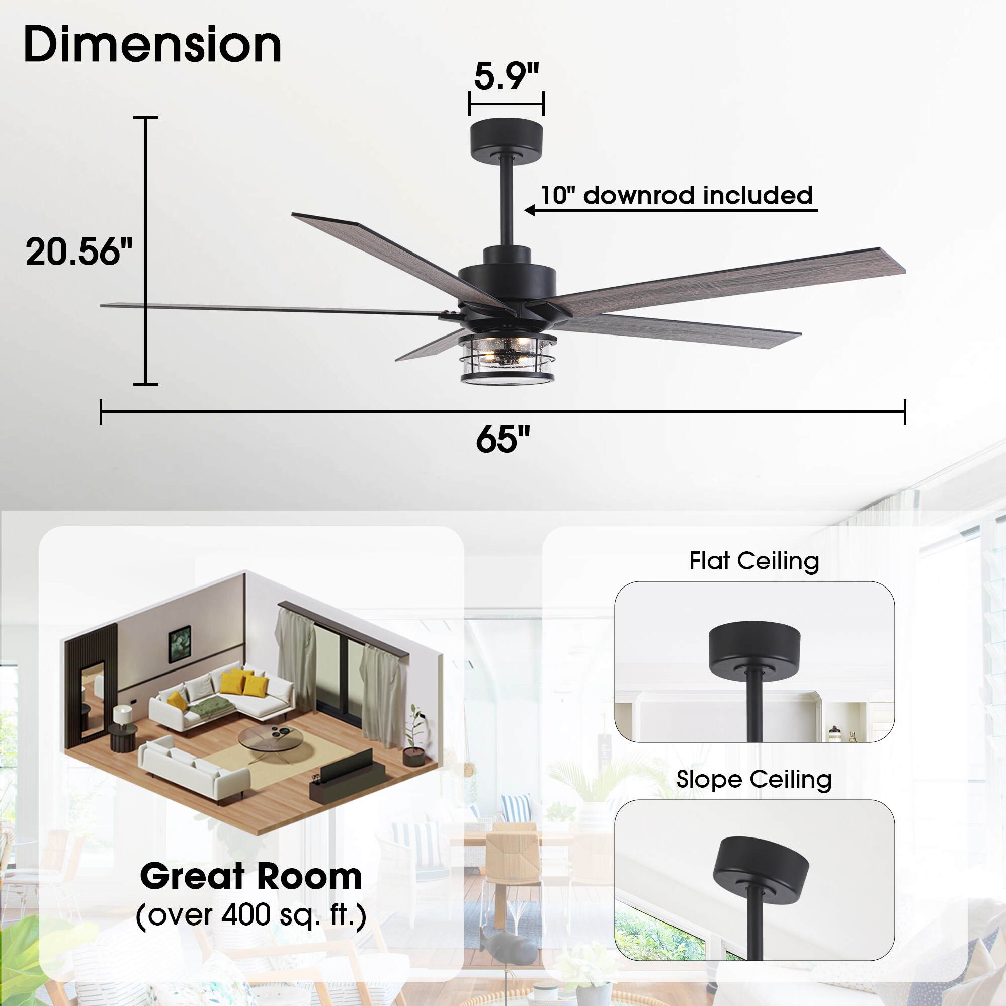 IHOMEadore MDF8250 Ceiling-Fans - View #3
