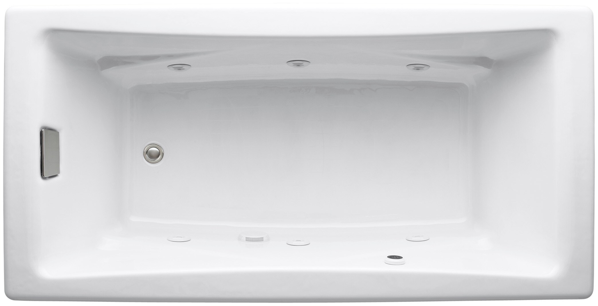 KOHLER TeaForTwo 36in W x 71.75in L White Cast Iron Reversible