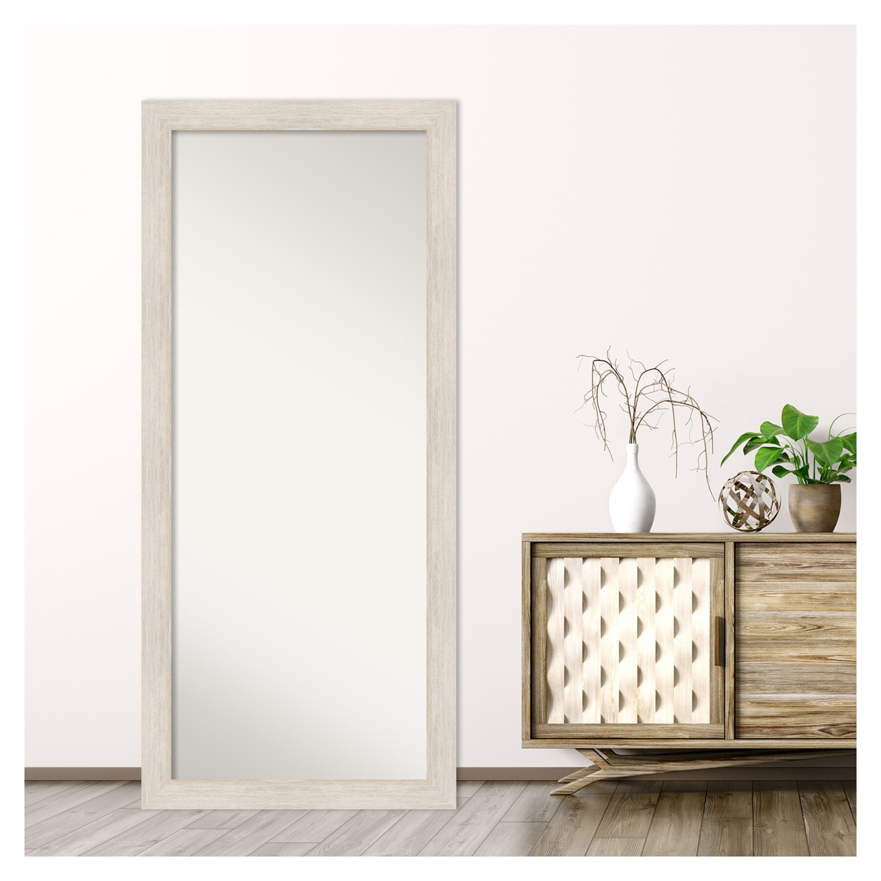 Vera Floor Mirror in White