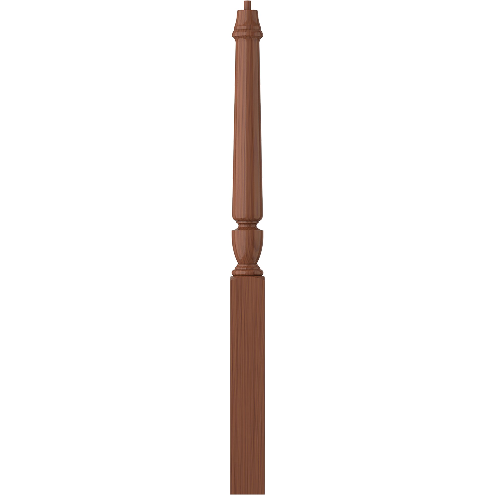 L.J. Smith Stair Systems LJP-3014-C Regent 3.5-in x 50-in Unfinished Cherry Starting Stair Newel Post