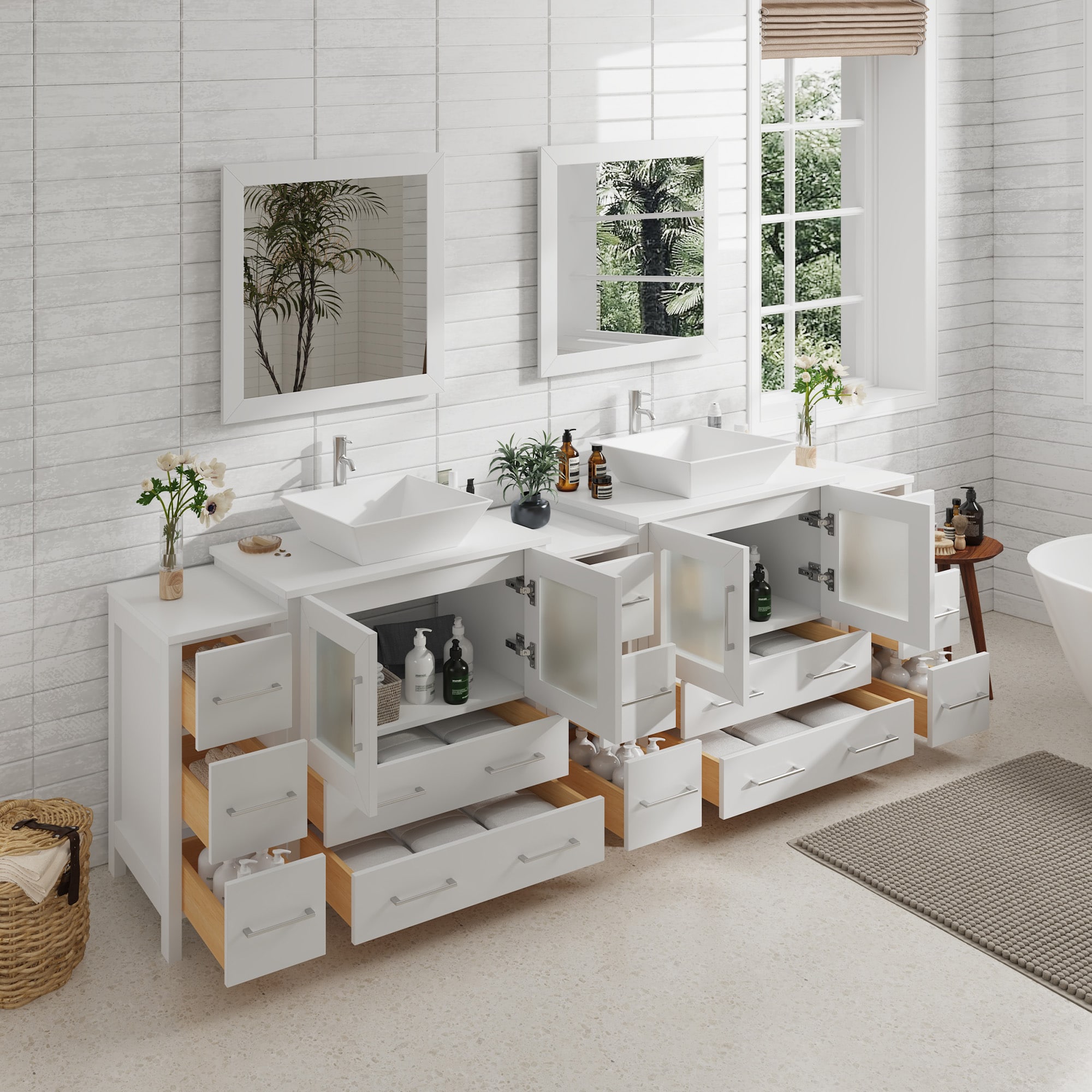 Vanity Art VA3130-96W Bath-Vanity-Combo - View #3