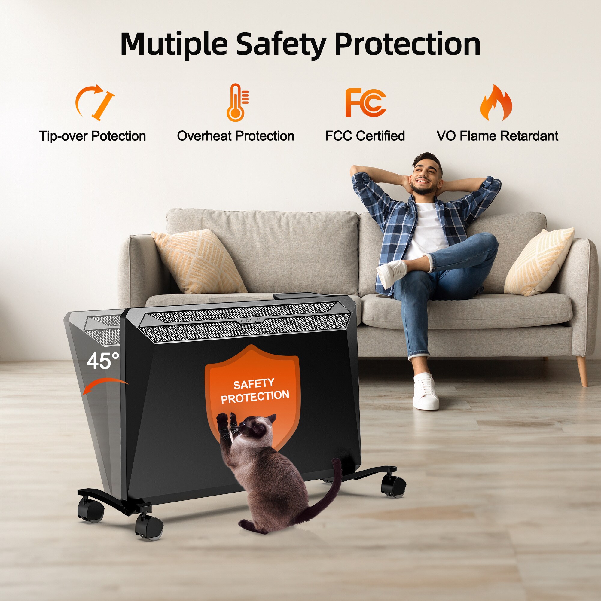 EdenDirect NCK-2.0EF-BLACK Portable-Electric-Heat - View #10