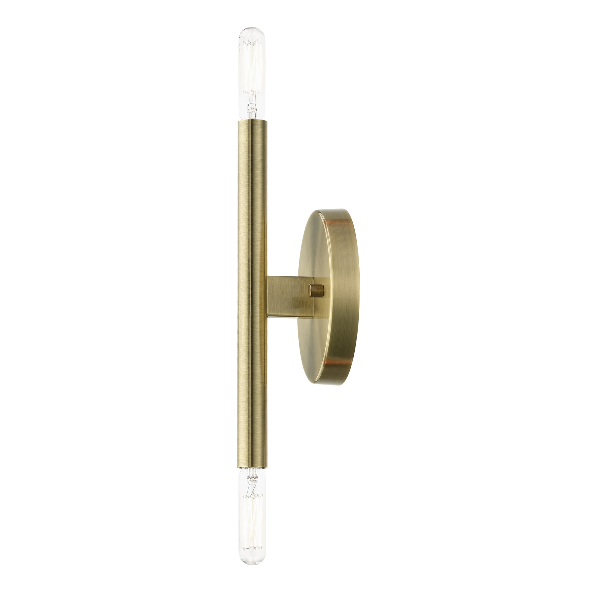 Copenhagen Elegance 2-Light Antique Brass Wall Sconce