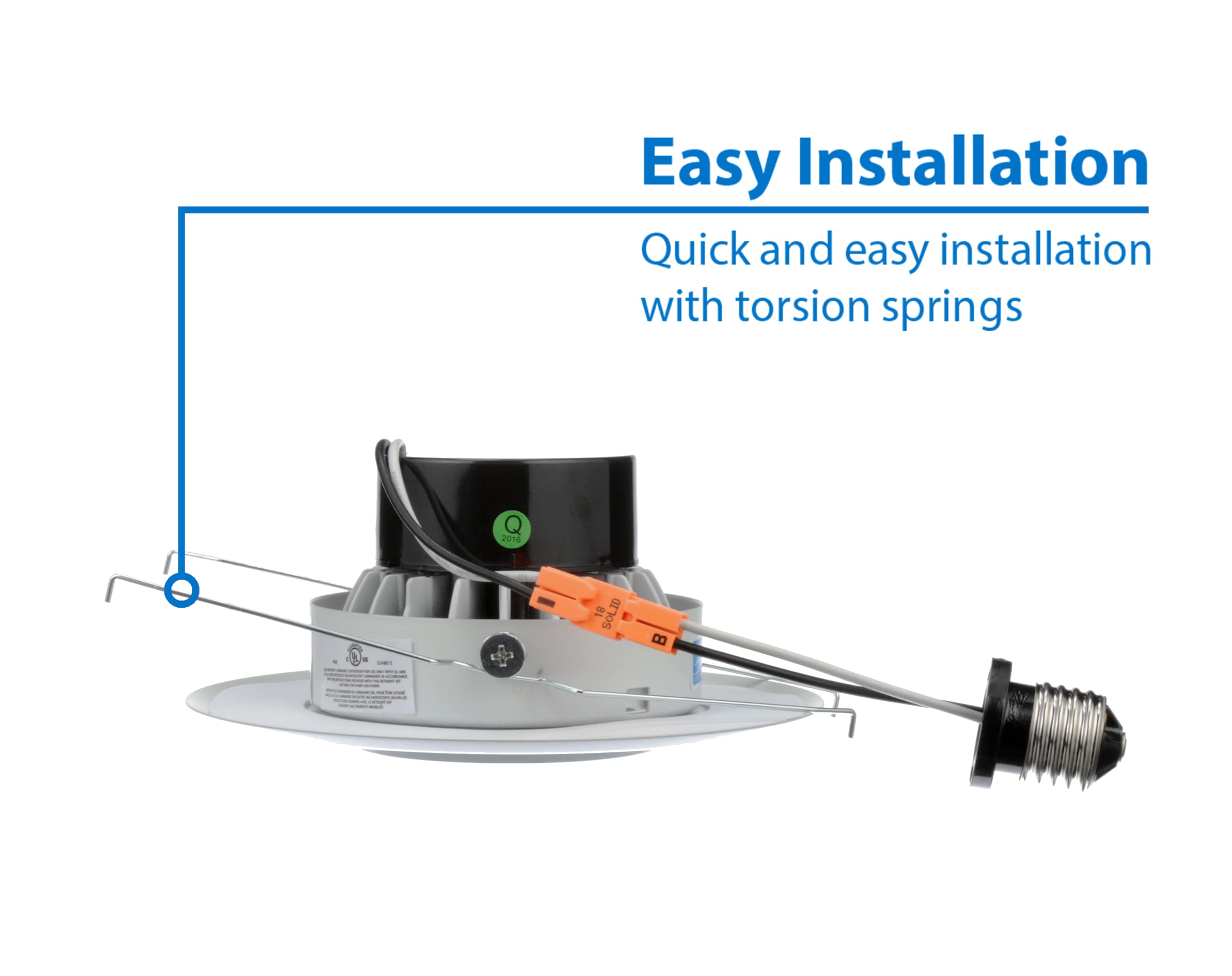 White Aluminum 7-Inch LED Adjustable Eyeball Downlight
