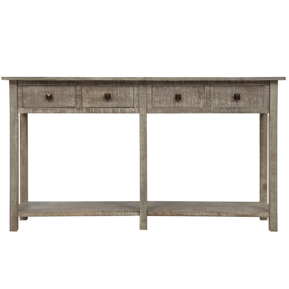 Mondawe OR-W2012E-TR Vintage Brushed and Paint Spraying Console Table