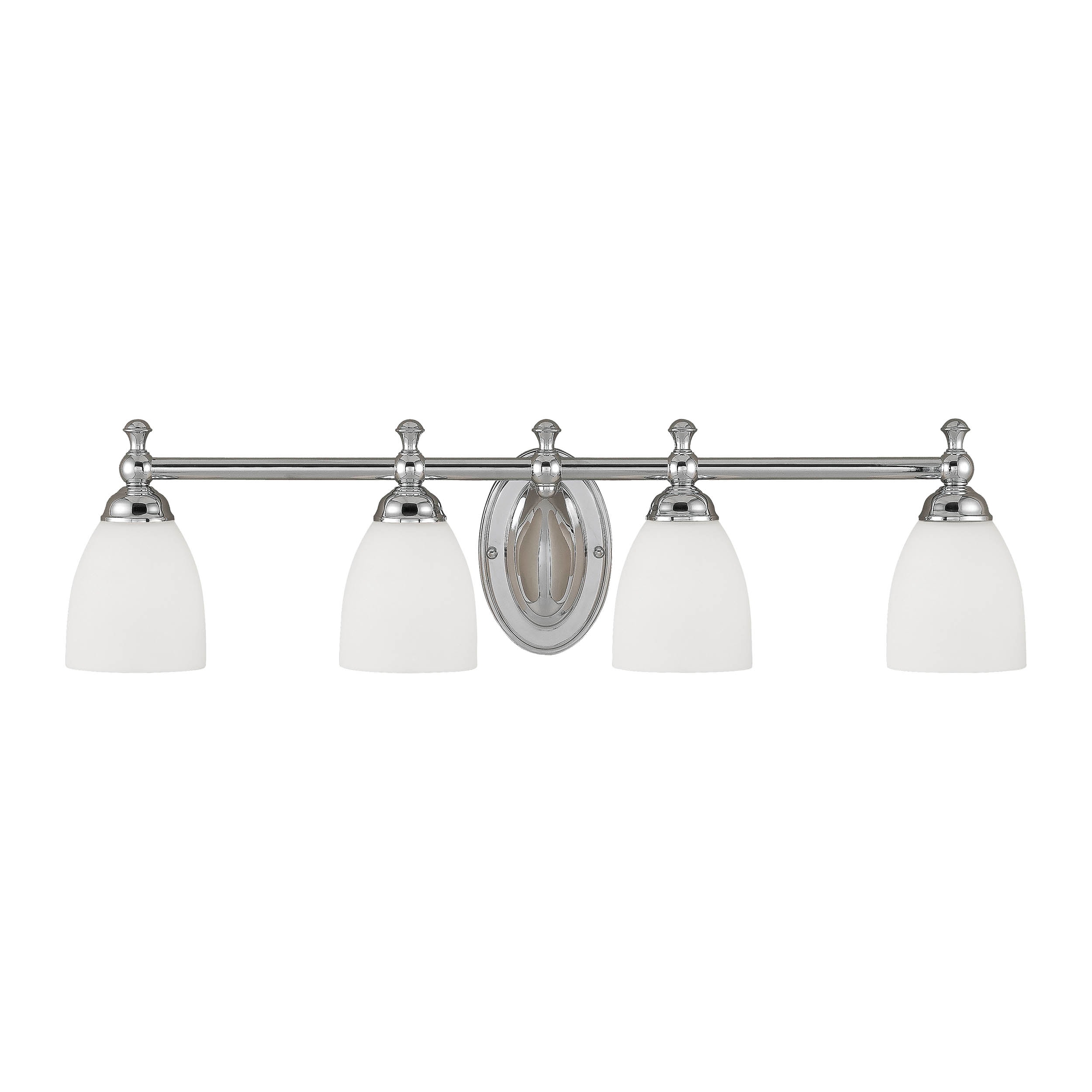 Millennium Lighting 624-CH Vanity 30-in 4-Light Chrome Traditional Vanity Light