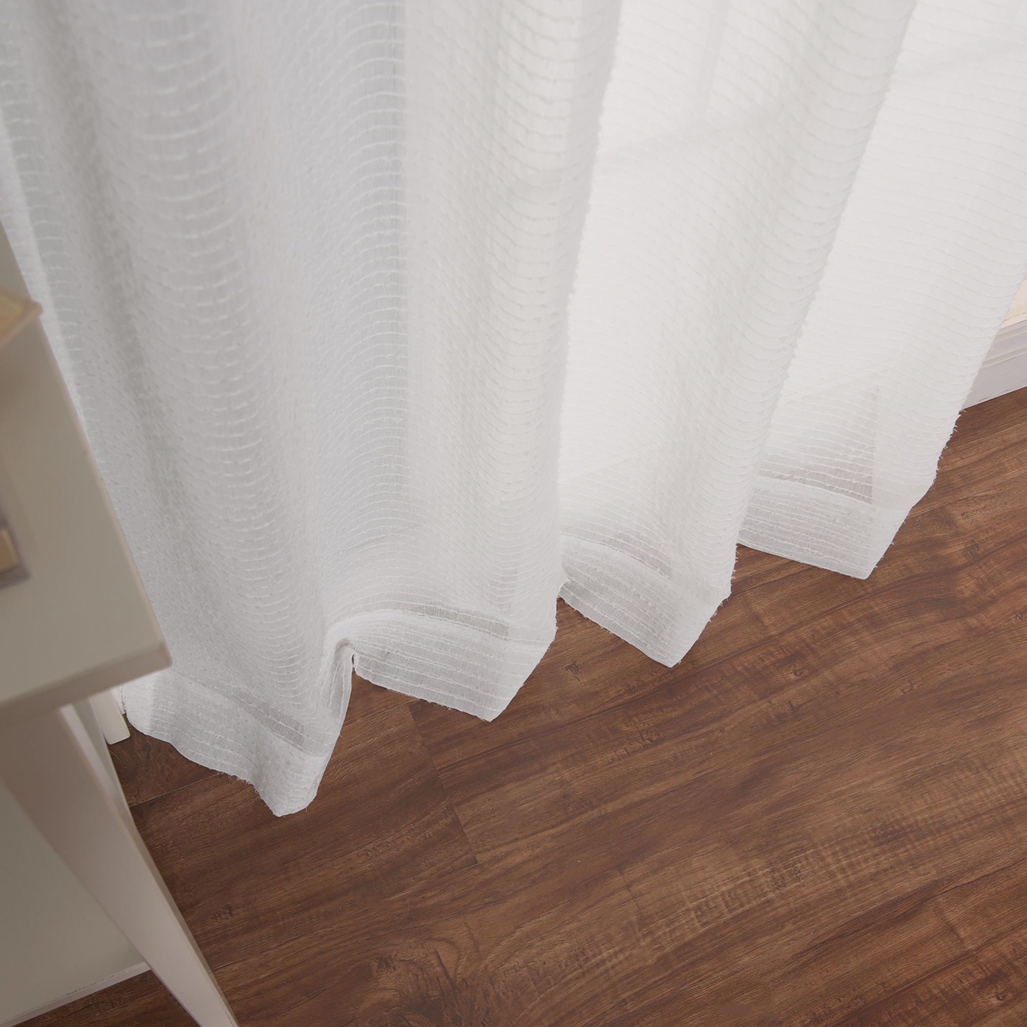 Best Home Fashion GROM-STRIPE-84-WHITE curtains - View #5