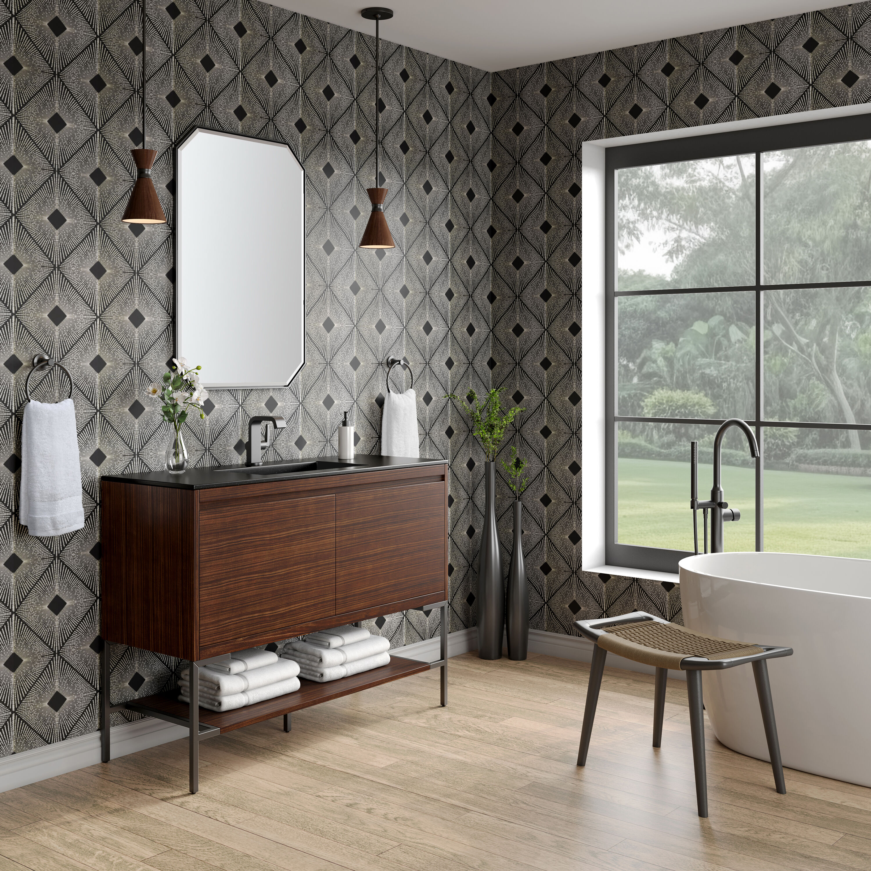 James Martin Vanities 805-V47.3-W-MB-CH Bath-Vanity-Combo - View #5