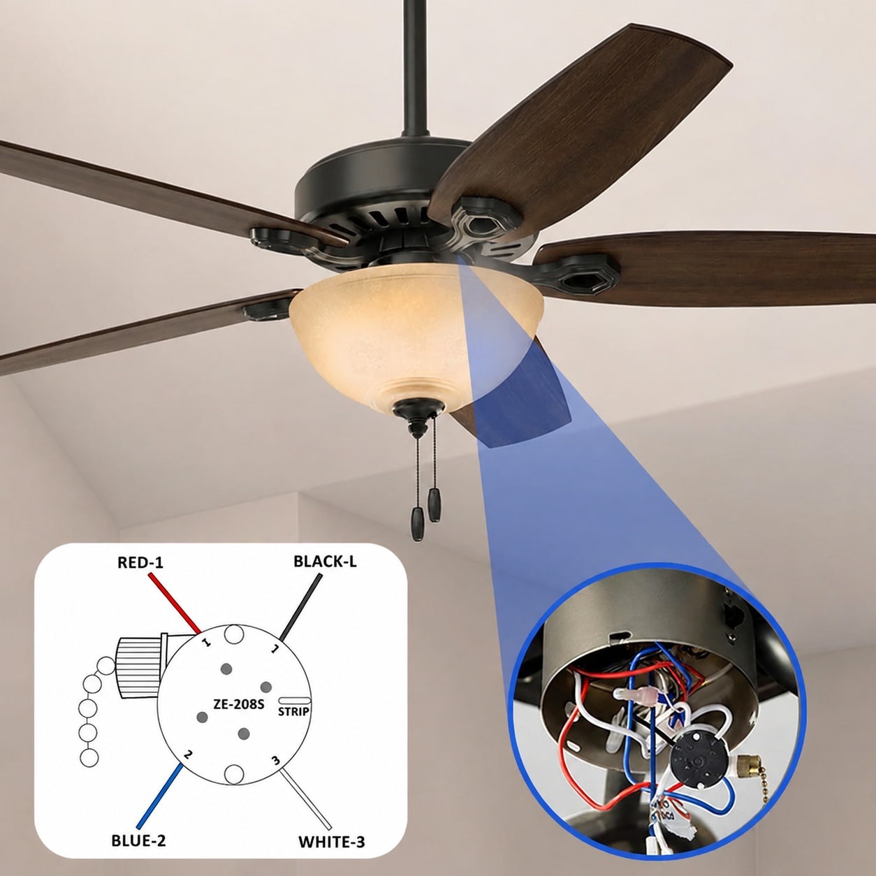 Anqtovp LAN0817N005 Ceiling-Fan-Blade-Arms - View #3