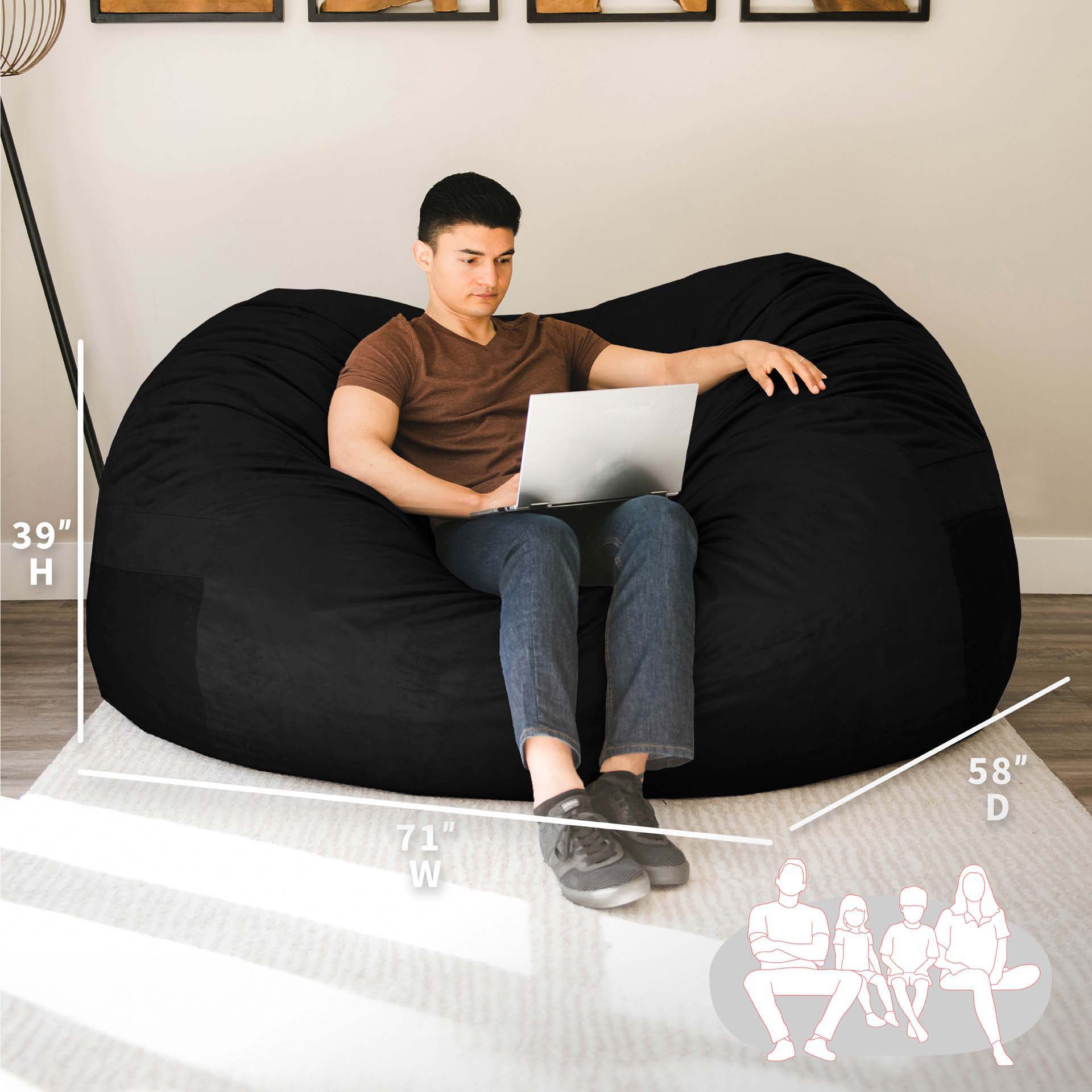 Big Joe 0001540 Bean-Bag-Chairs - View #9