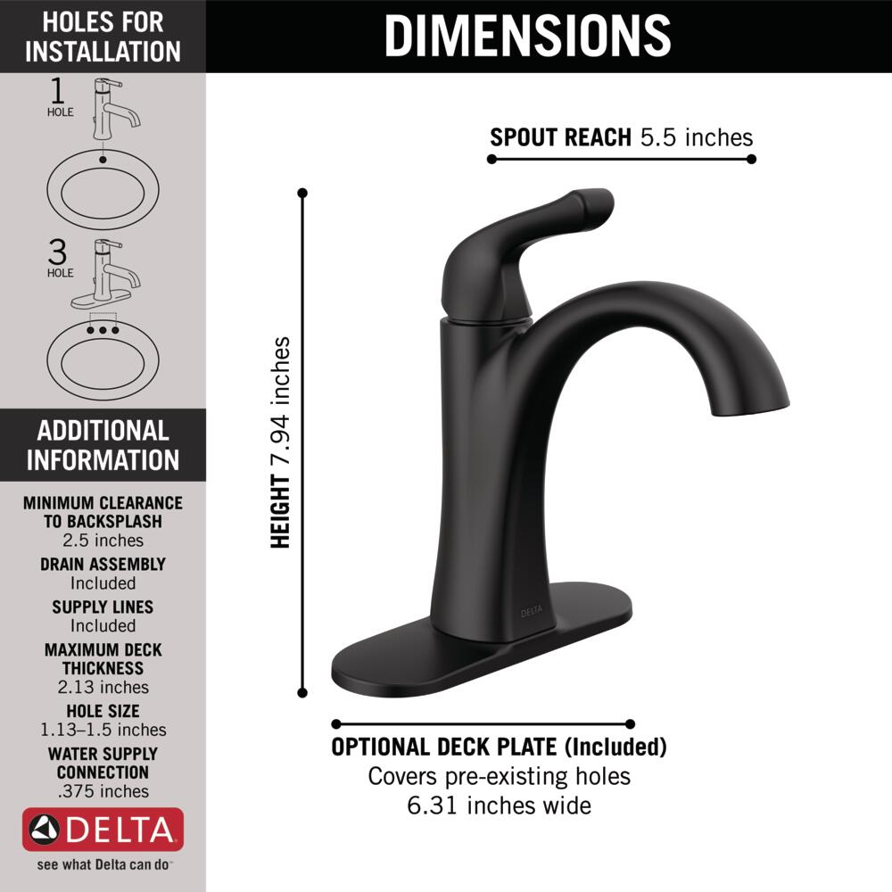 Delta 15840LF-BL Lavatory-Faucets - View #5
