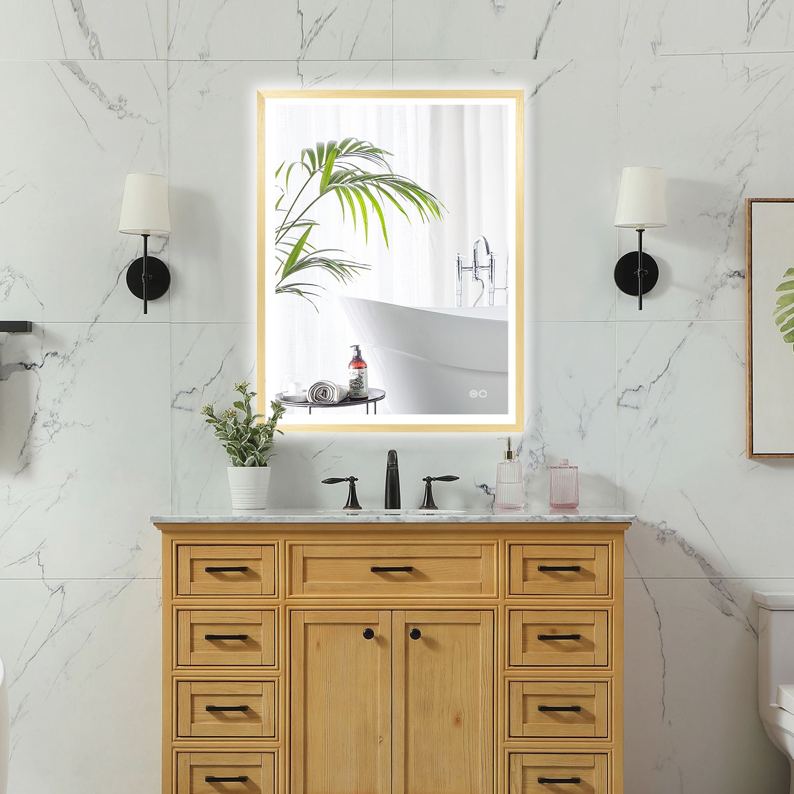 Forclover MRE-6F2836GD Framed-Bath-Mirrors - View #18