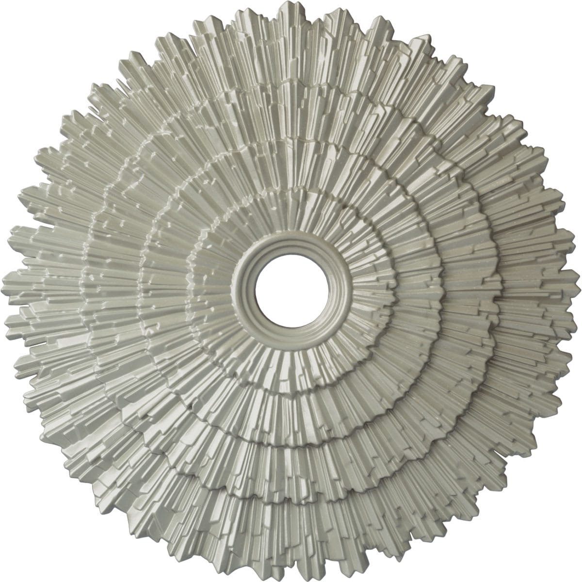 Ekena Millwork CM24ENFCS Eryn 24.75-in W x 24.75-in L Painted Flash Copper Polyurethane Split Ceiling Medallion