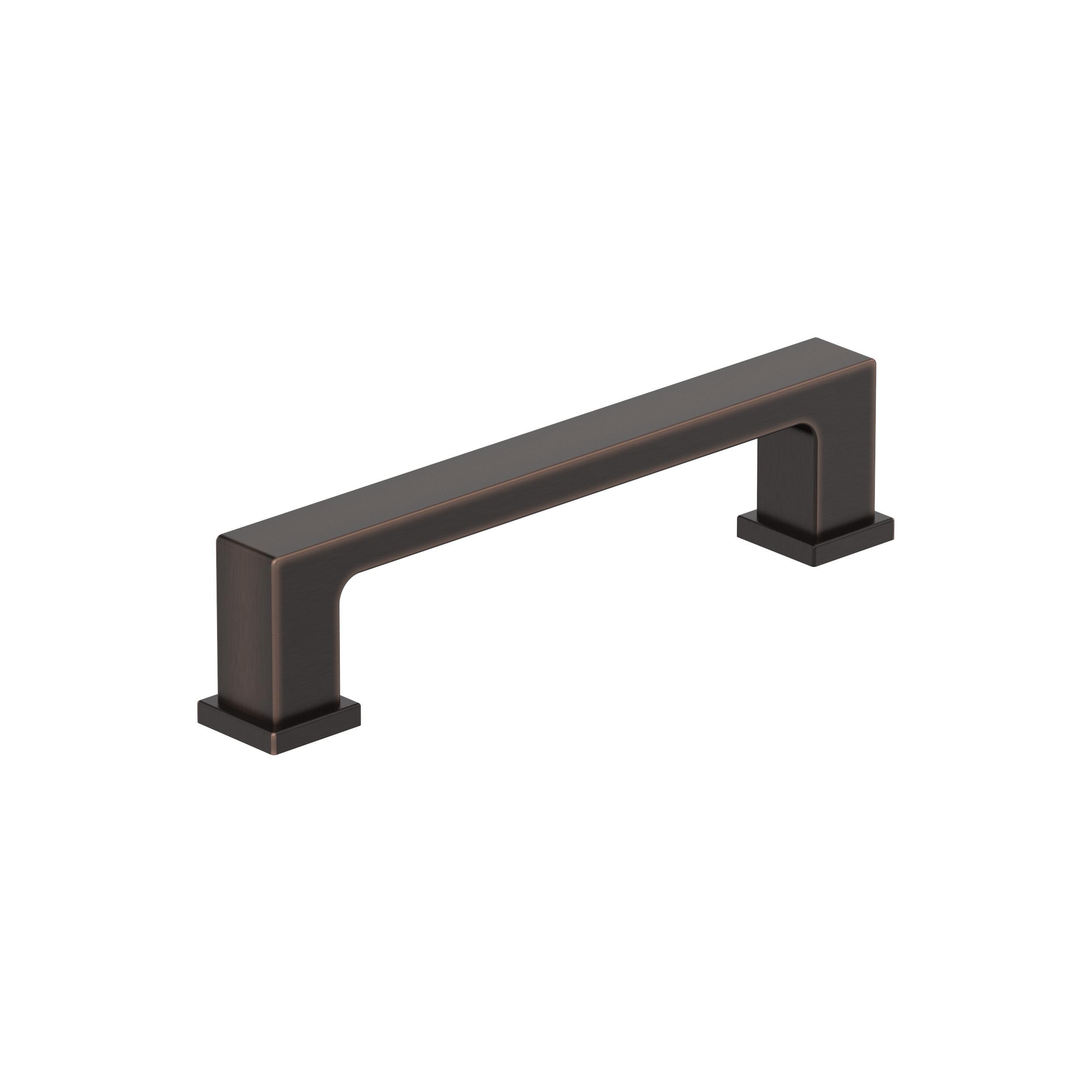 Amerock 25VMP37031ORB Bridgeport 3-3/4-in , 96mm Center to Center Oil-Rubbed Bronze Rectangular Bar Drawer Pulls 25 -Pack