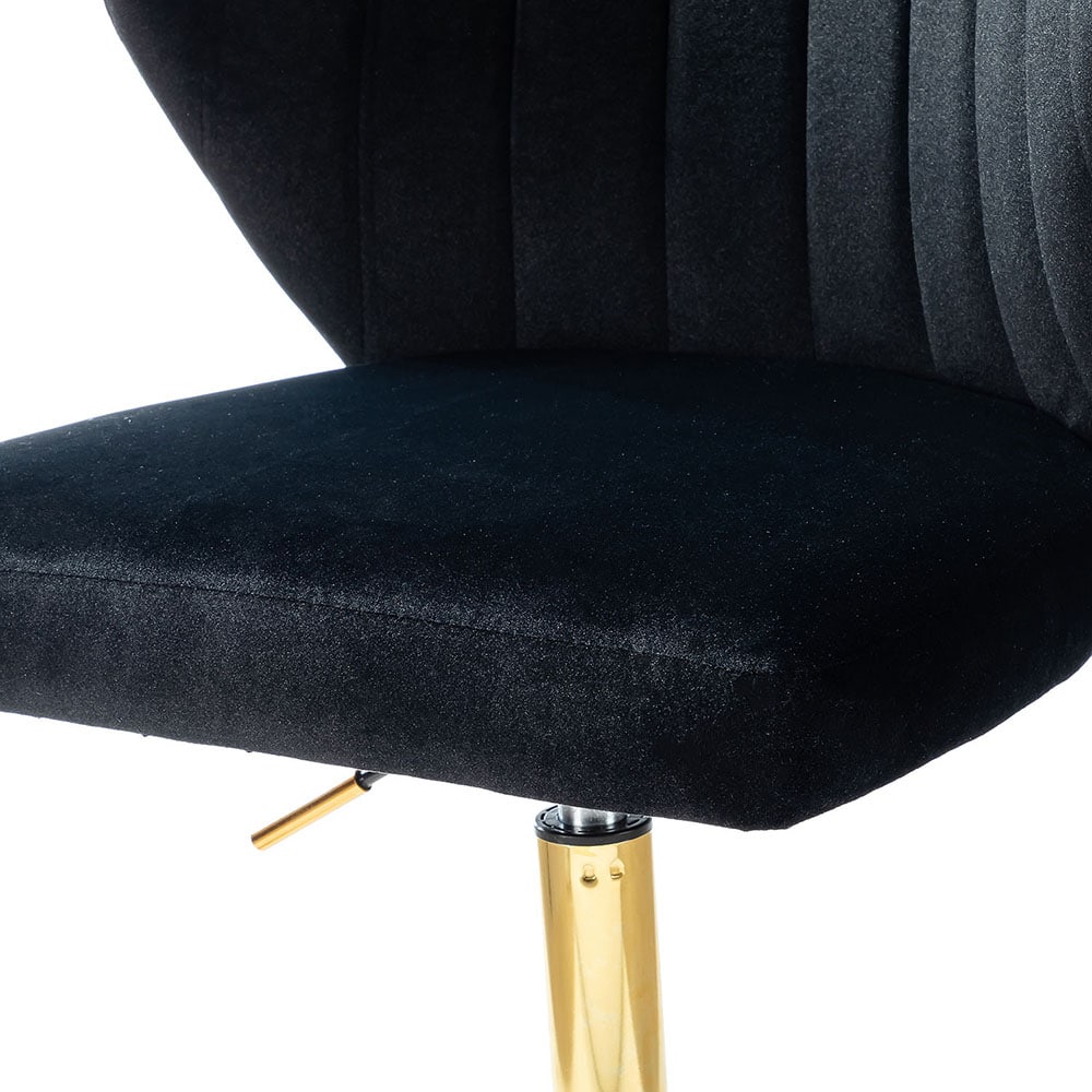 ErgoSwivel Black Fabric and Metal Adjustable Task Chair
