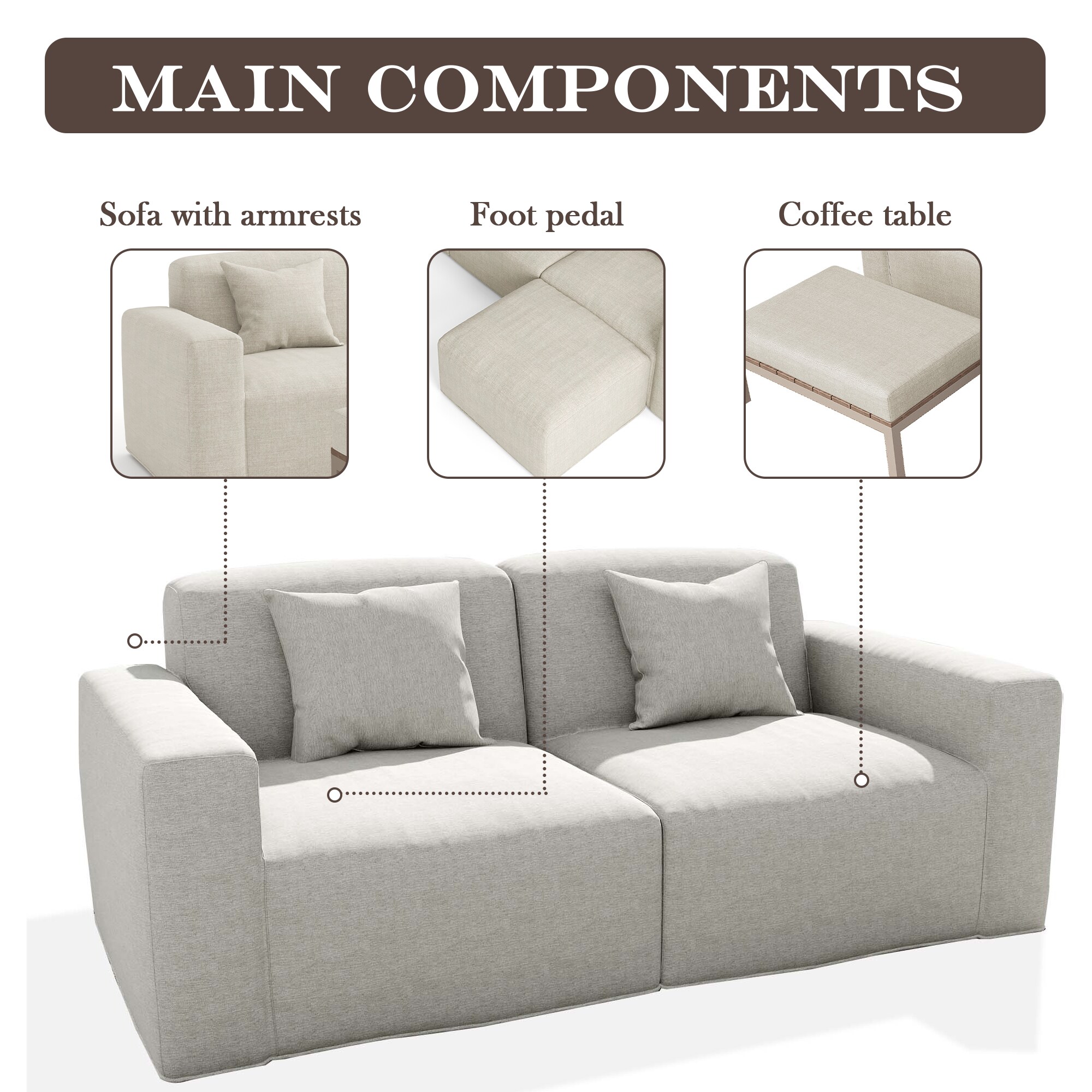 Dreamsidea LS-OP01-A-01 Patio-Sofas-Daybeds - View #5
