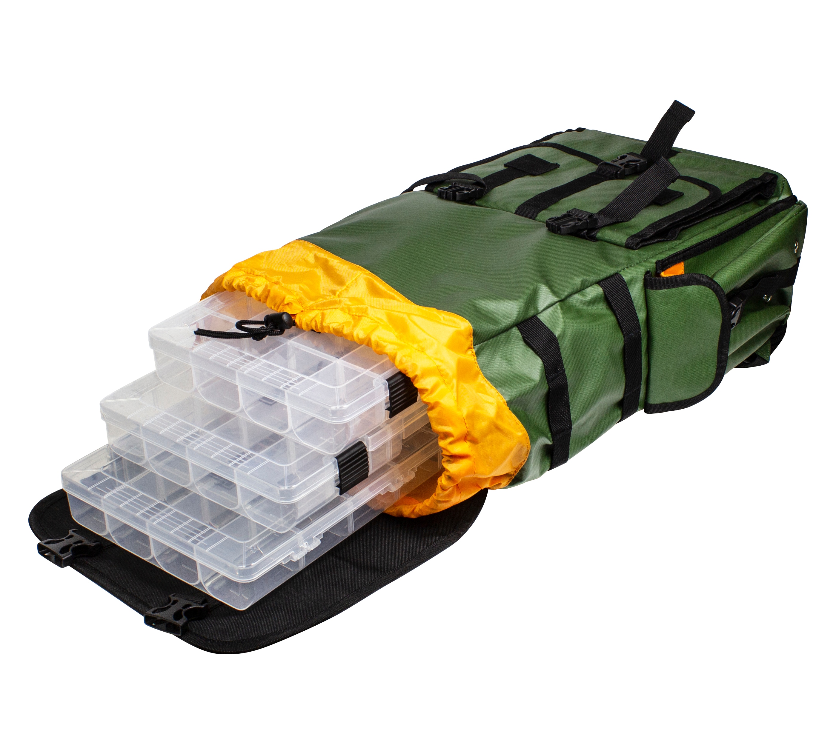LUNKERHUNT LTS Tackle waterproof backpack with 3 tackle trays