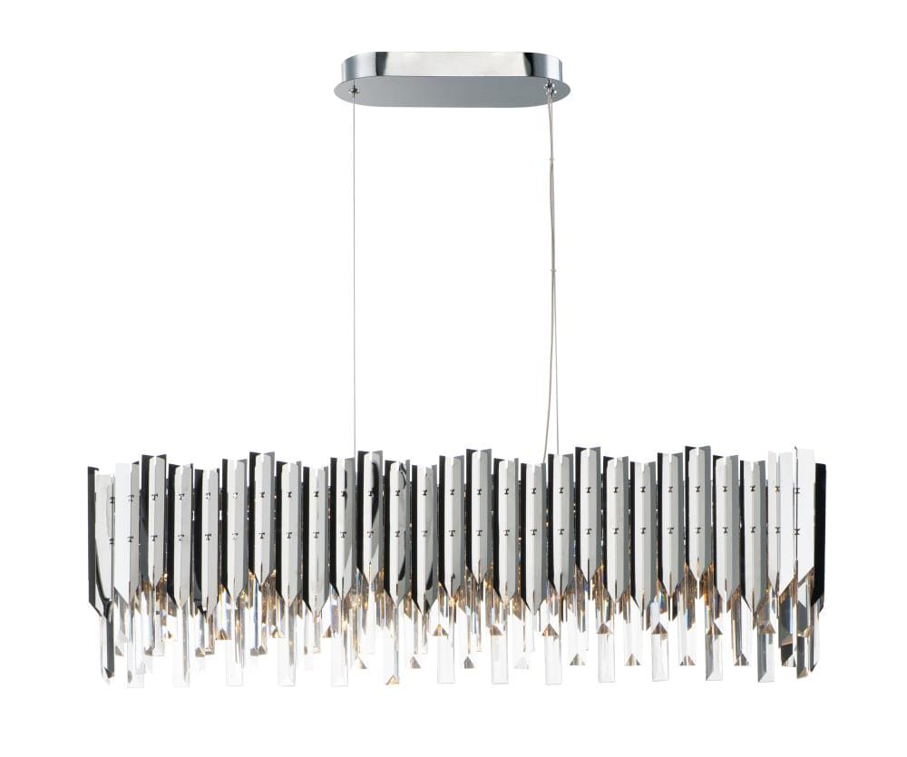 Maxim Lighting 40308BCPC Paramount 42 -Light Polished Chrome Transitional Linear Large (larger than 22 inches) Hanging Pendant light