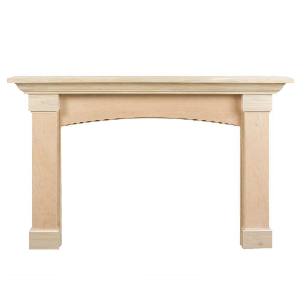 Mantels Direct 78.125-in W x 51-in H Poplar Traditional Fireplace ...